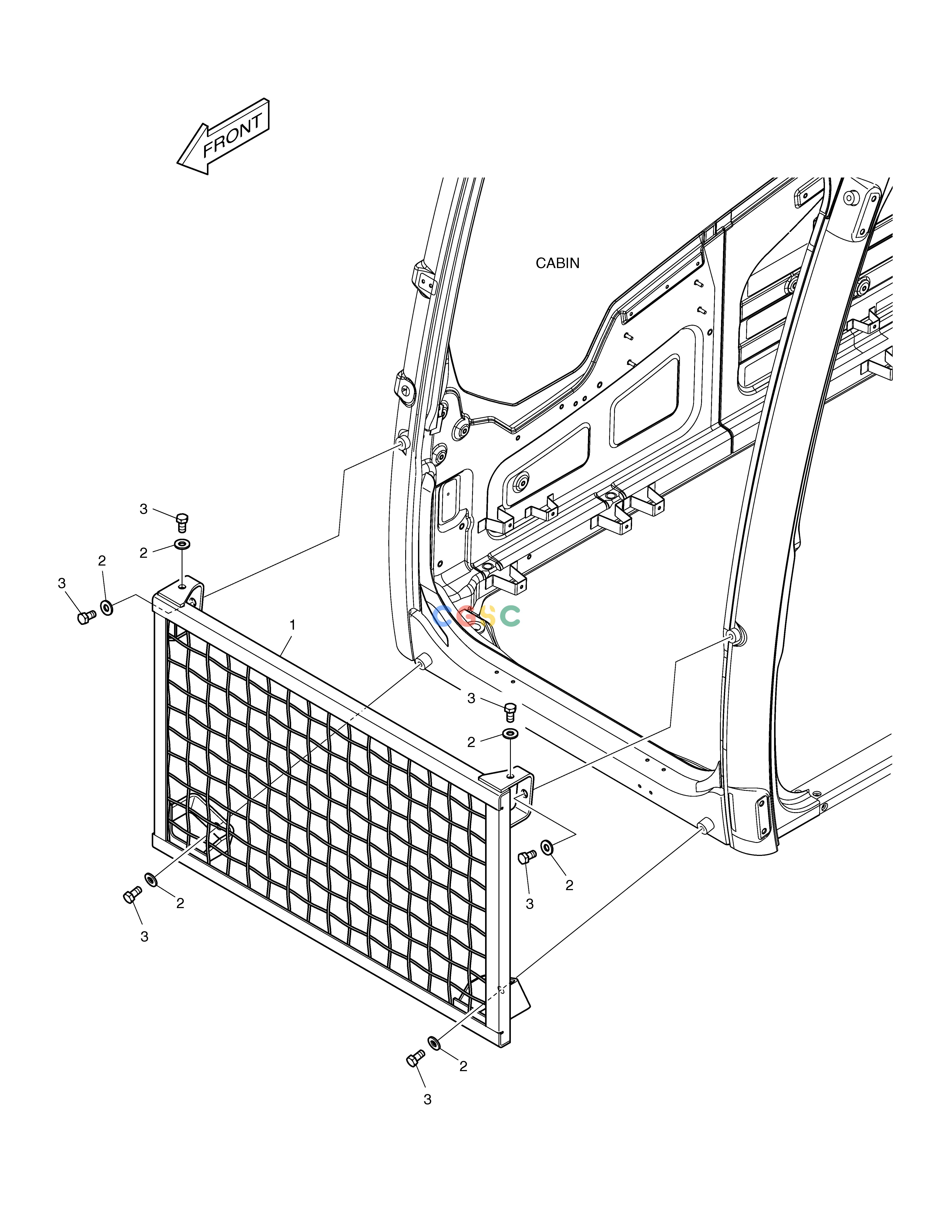 斗山零件查询CABIN LOWER GUARD TXC225LC-2 Doosan parts catalog online