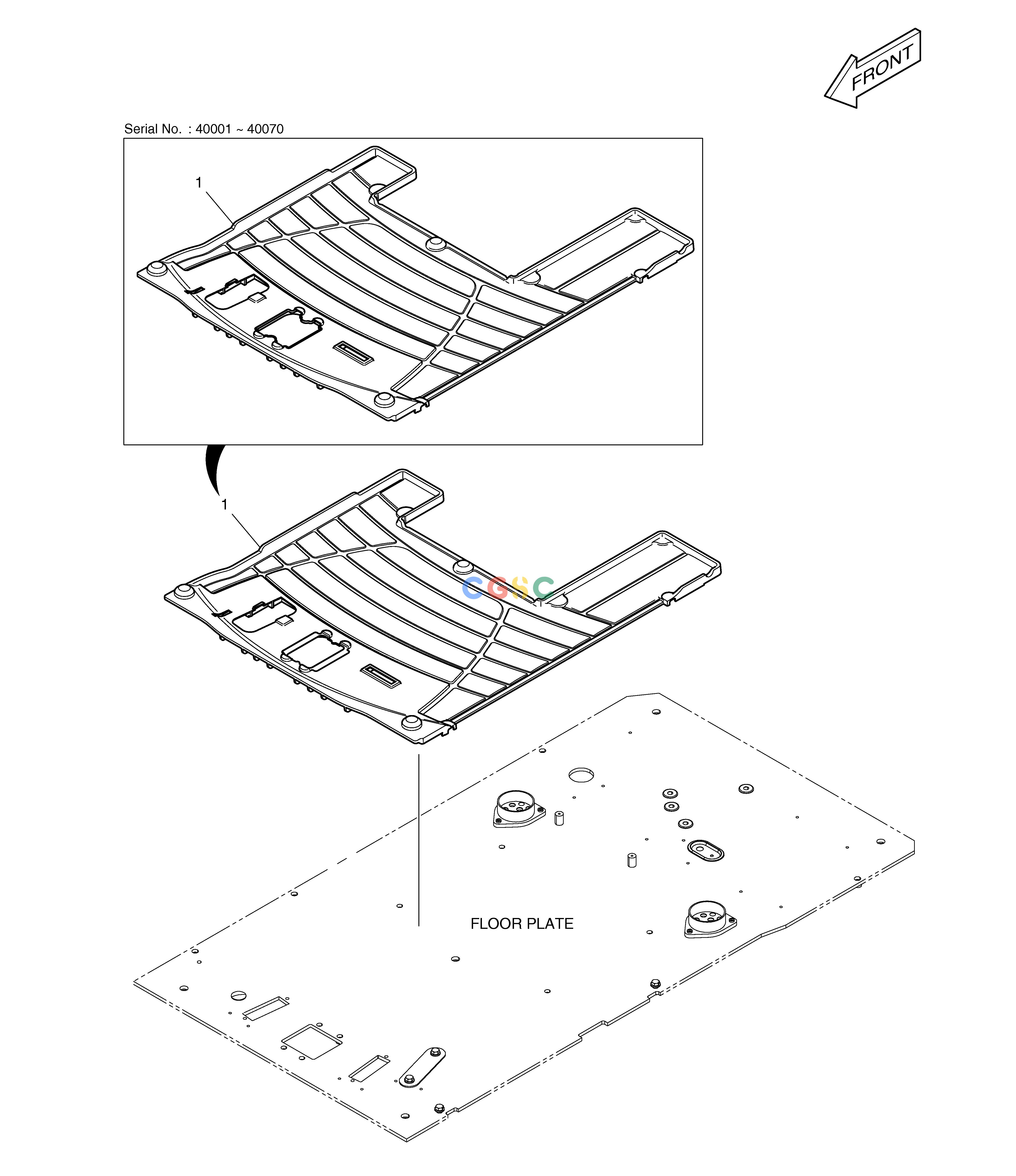 斗山零件查询FLOOR MAT - TWO WAY TXC225LC-2 Doosan parts catalog online