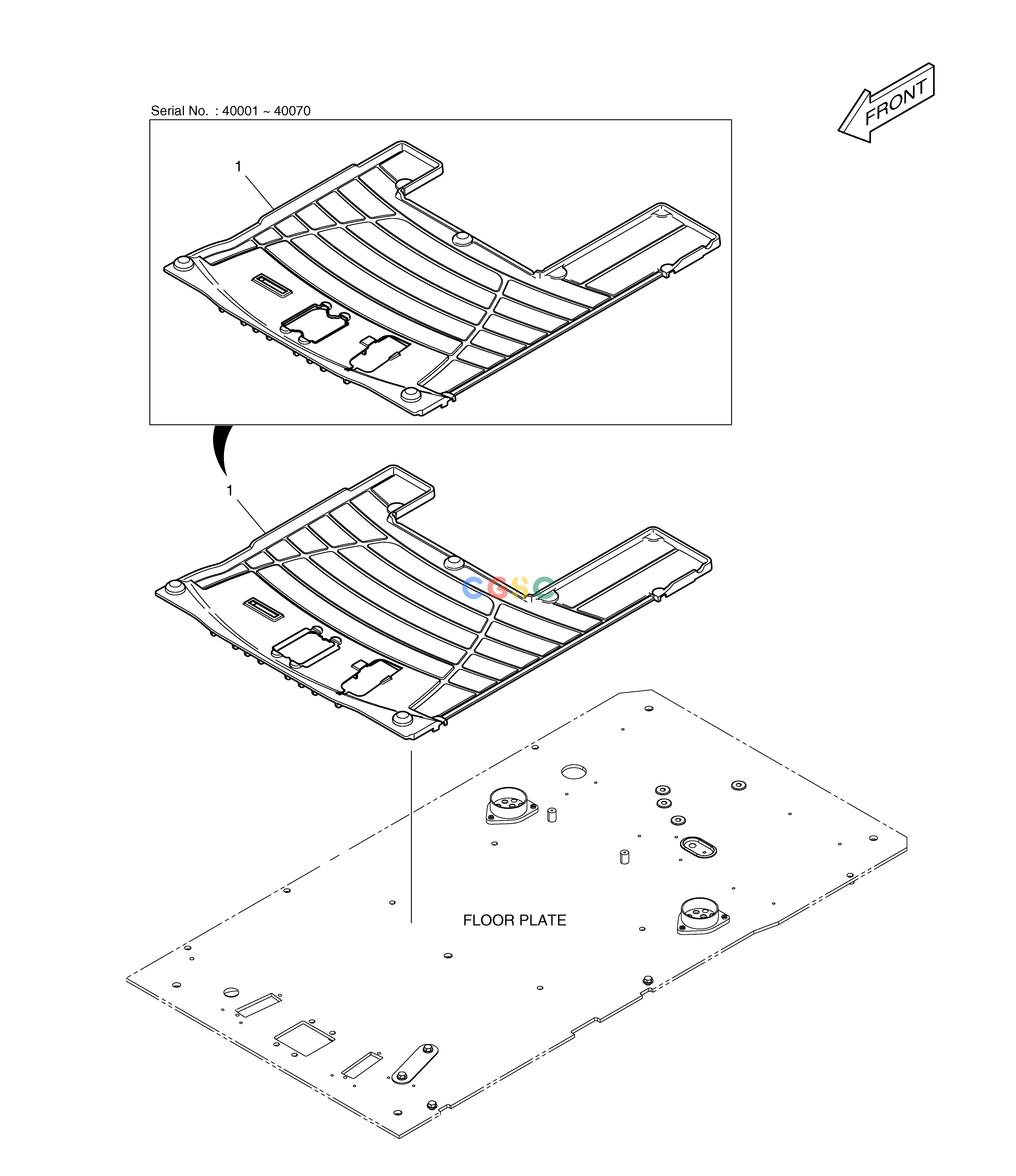 斗山零件查询FLOOR MAT - ROTATING TXC225LC-2 Doosan parts catalog online