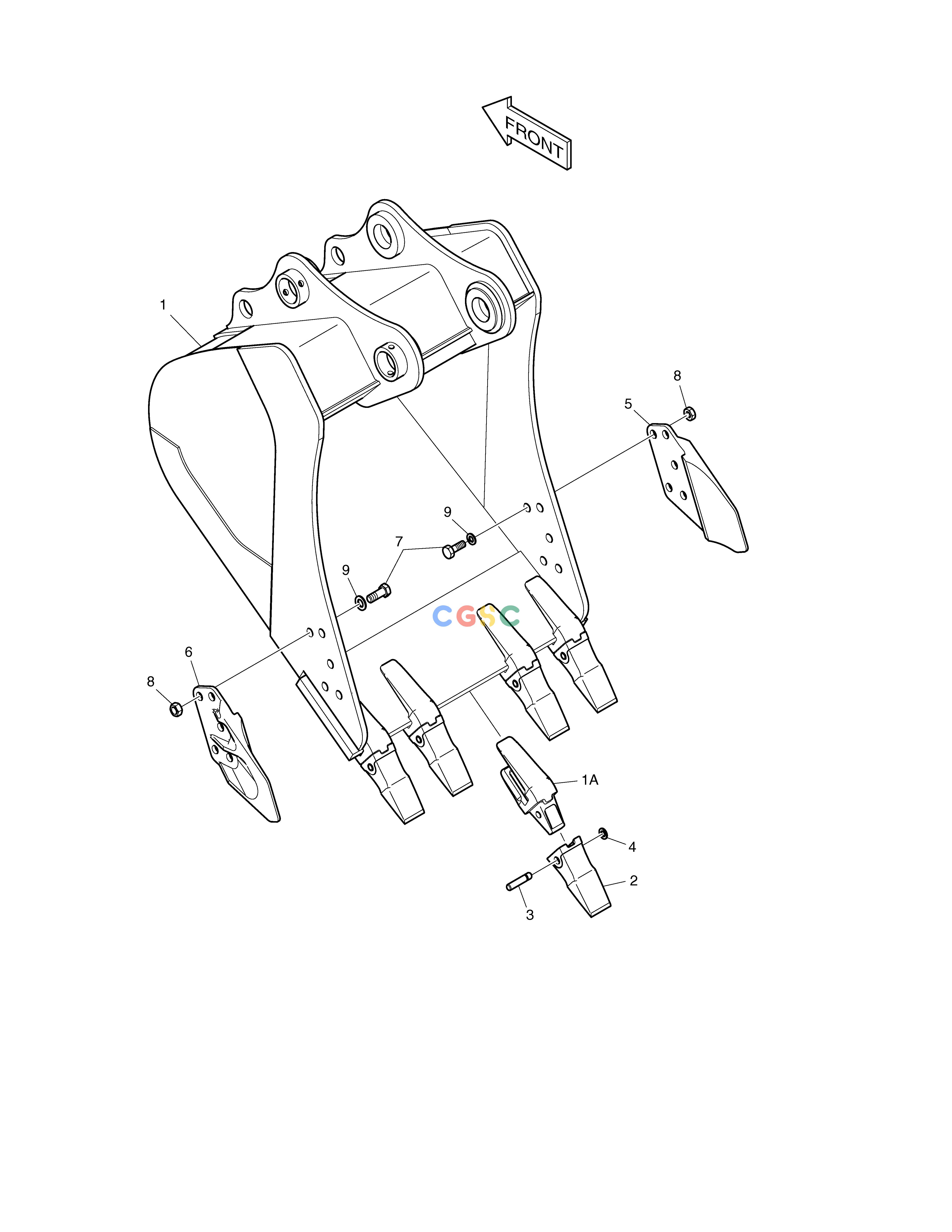 斗山零件查询BUCKET ASS'Y - 0.81m³ TXC225LC-2 Doosan parts catalog online