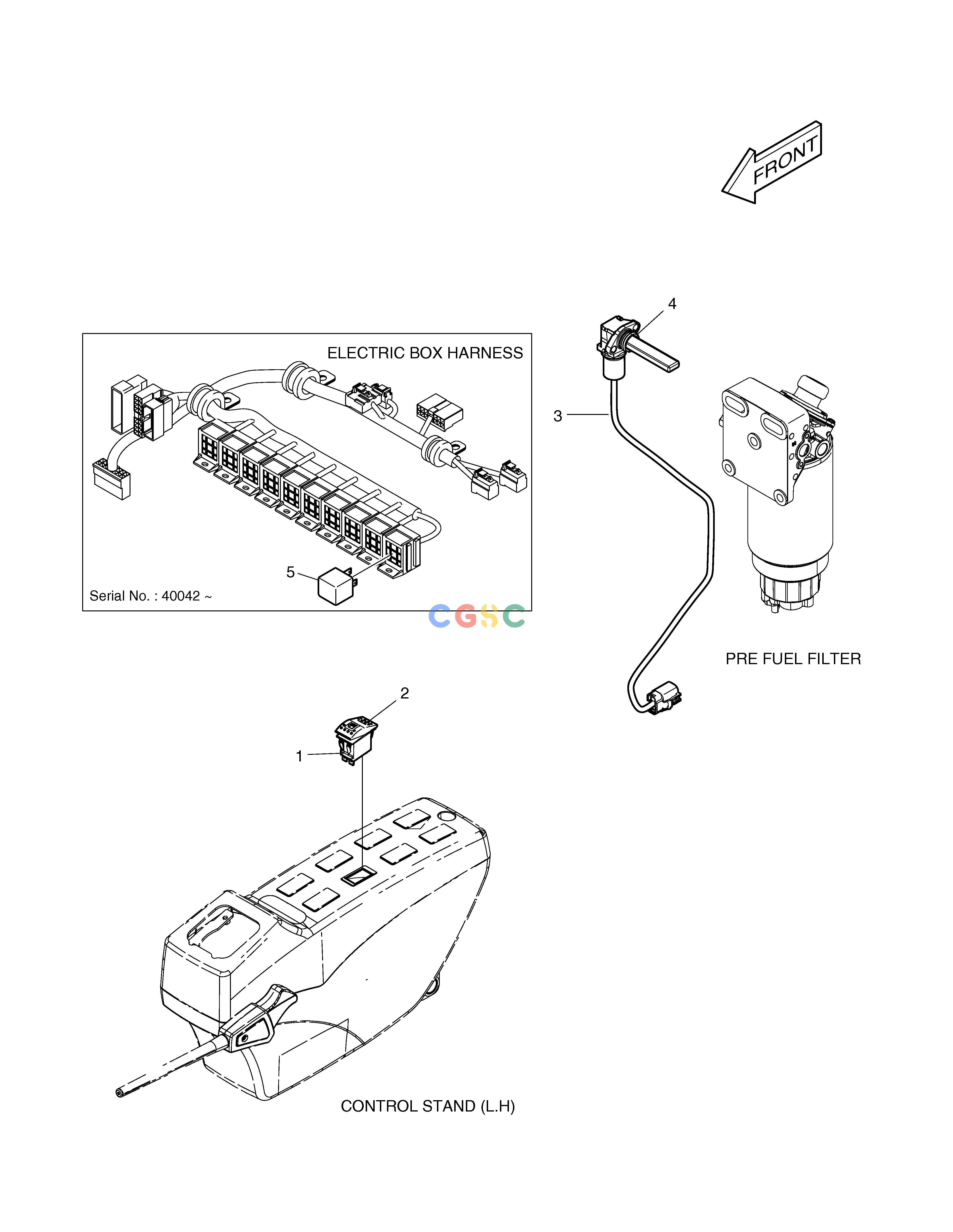 斗山零件查询FUEL HEATER TXC225LC-2 Doosan parts catalog online
