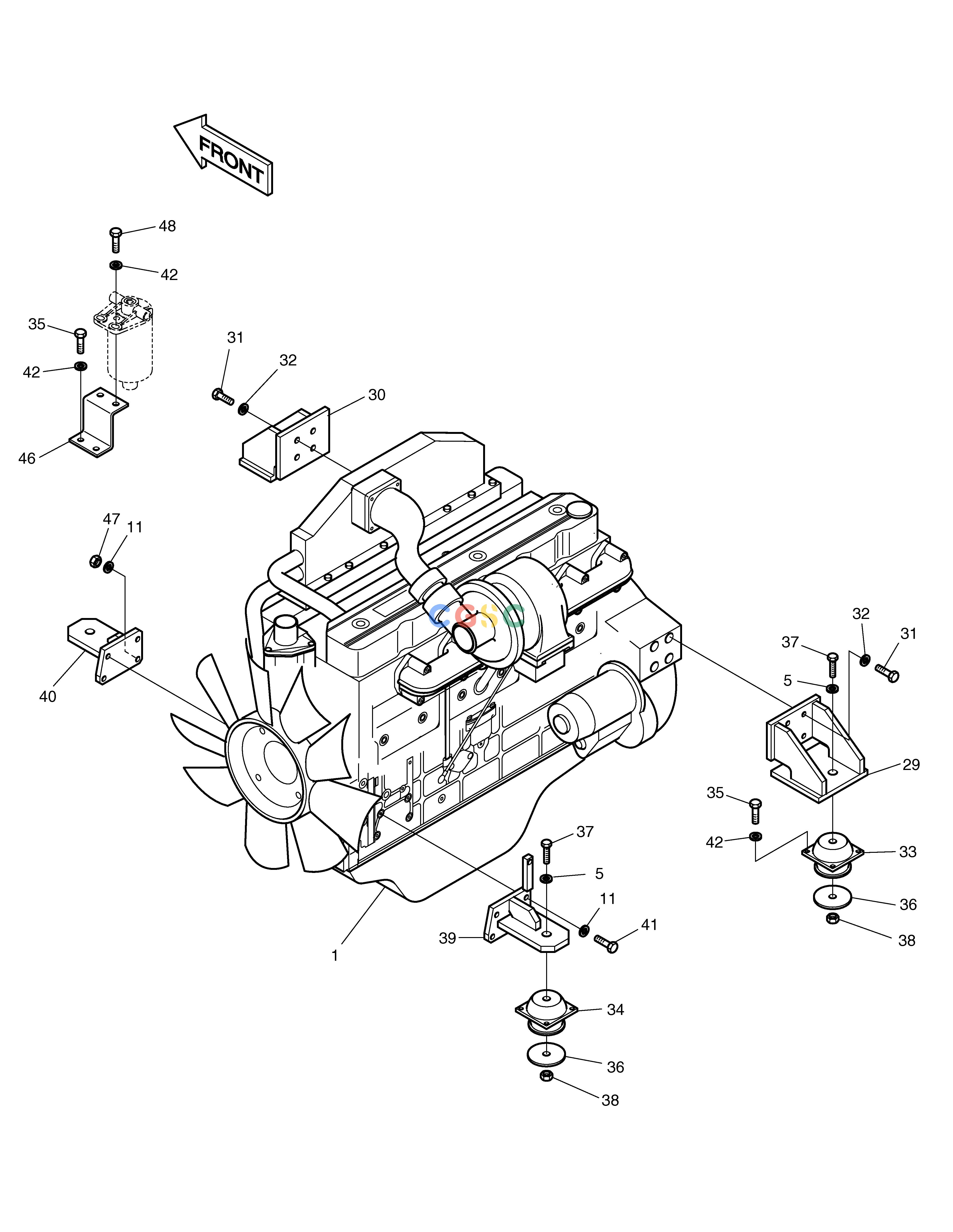 斗山零件查询ENGINE MOUNTING SOLAR 220LC-6 Doosan parts catalog online