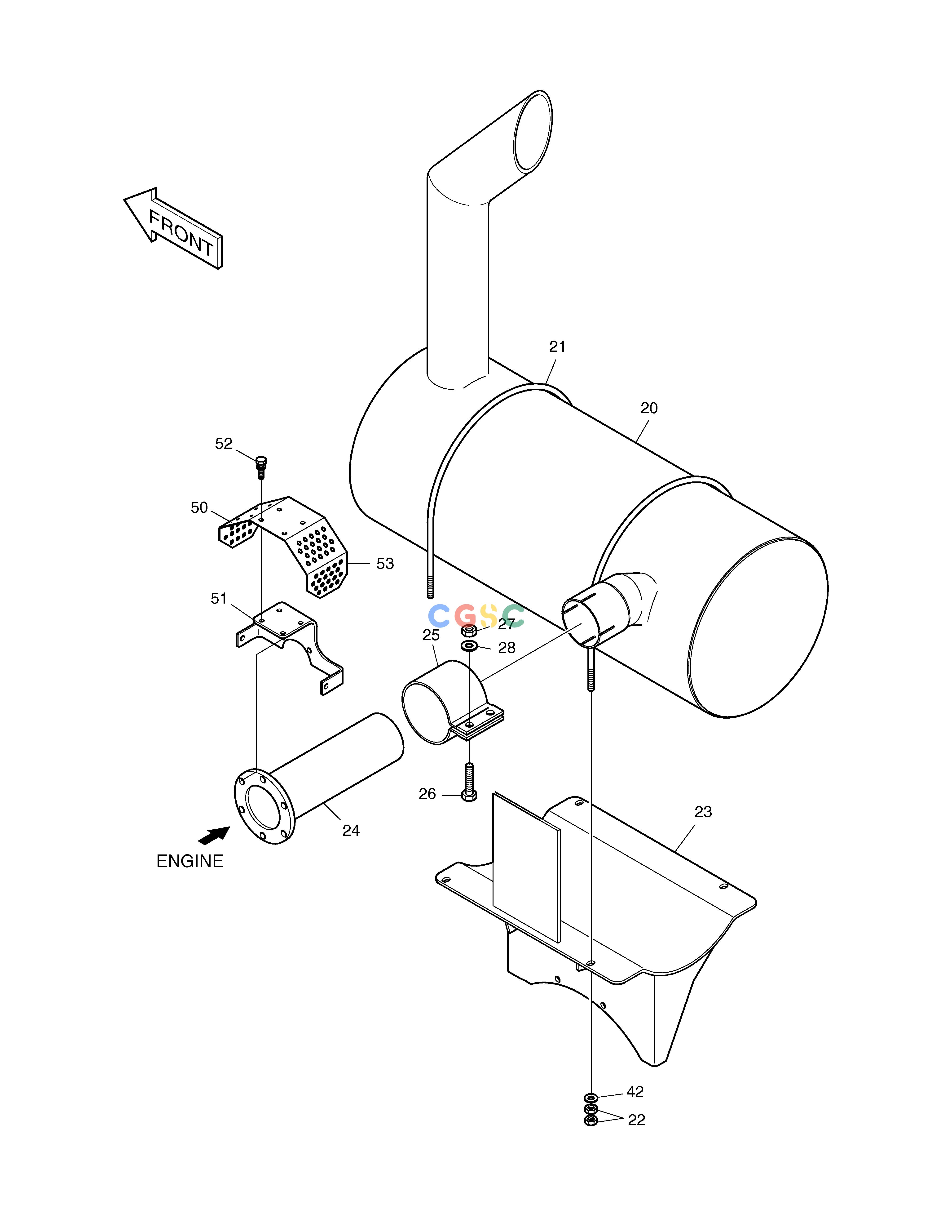 斗山零件查询MUFFLER SOLAR 220LC-6 Doosan parts catalog online