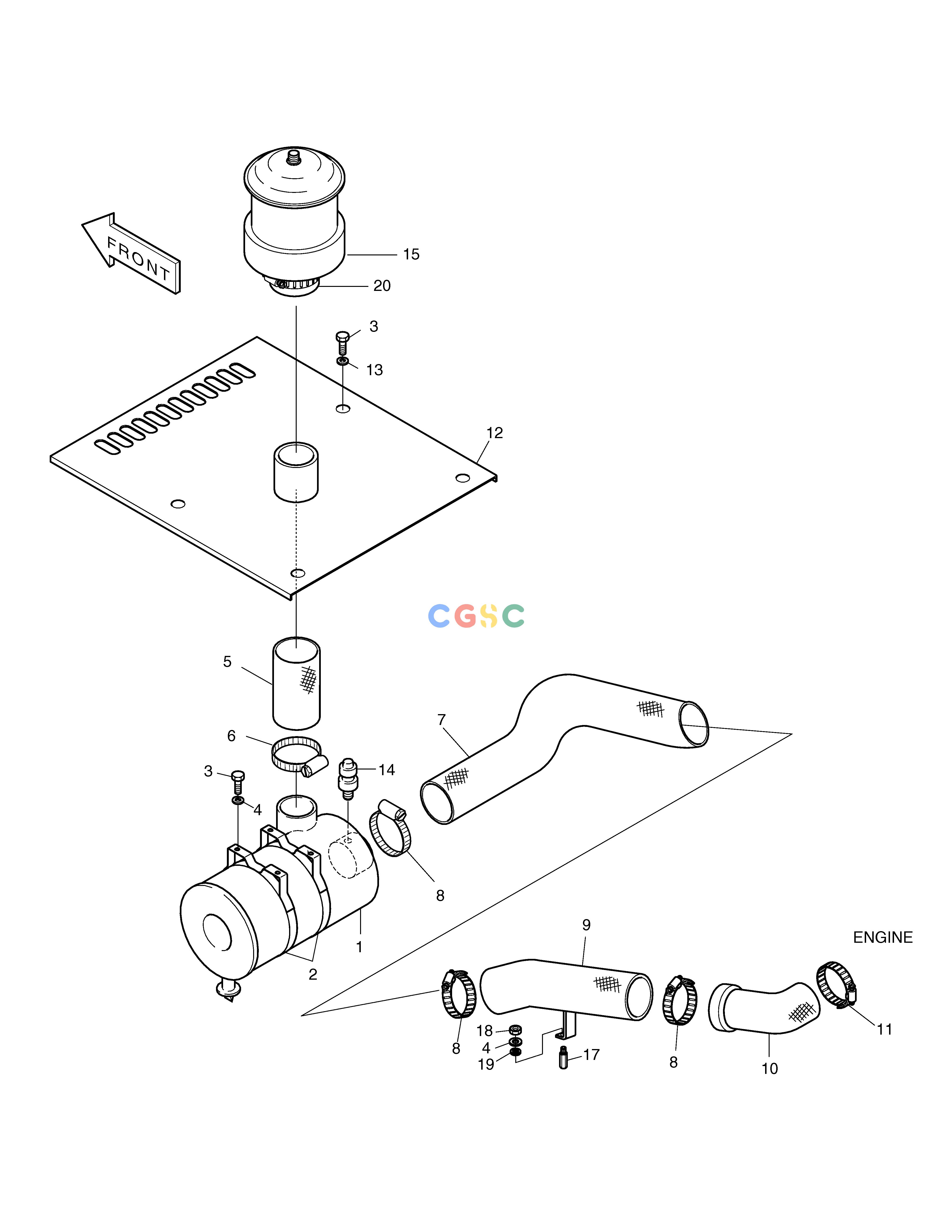 斗山零件查询AIR CLEANER ASS'Y SOLAR 220LC-6 Doosan parts catalog online