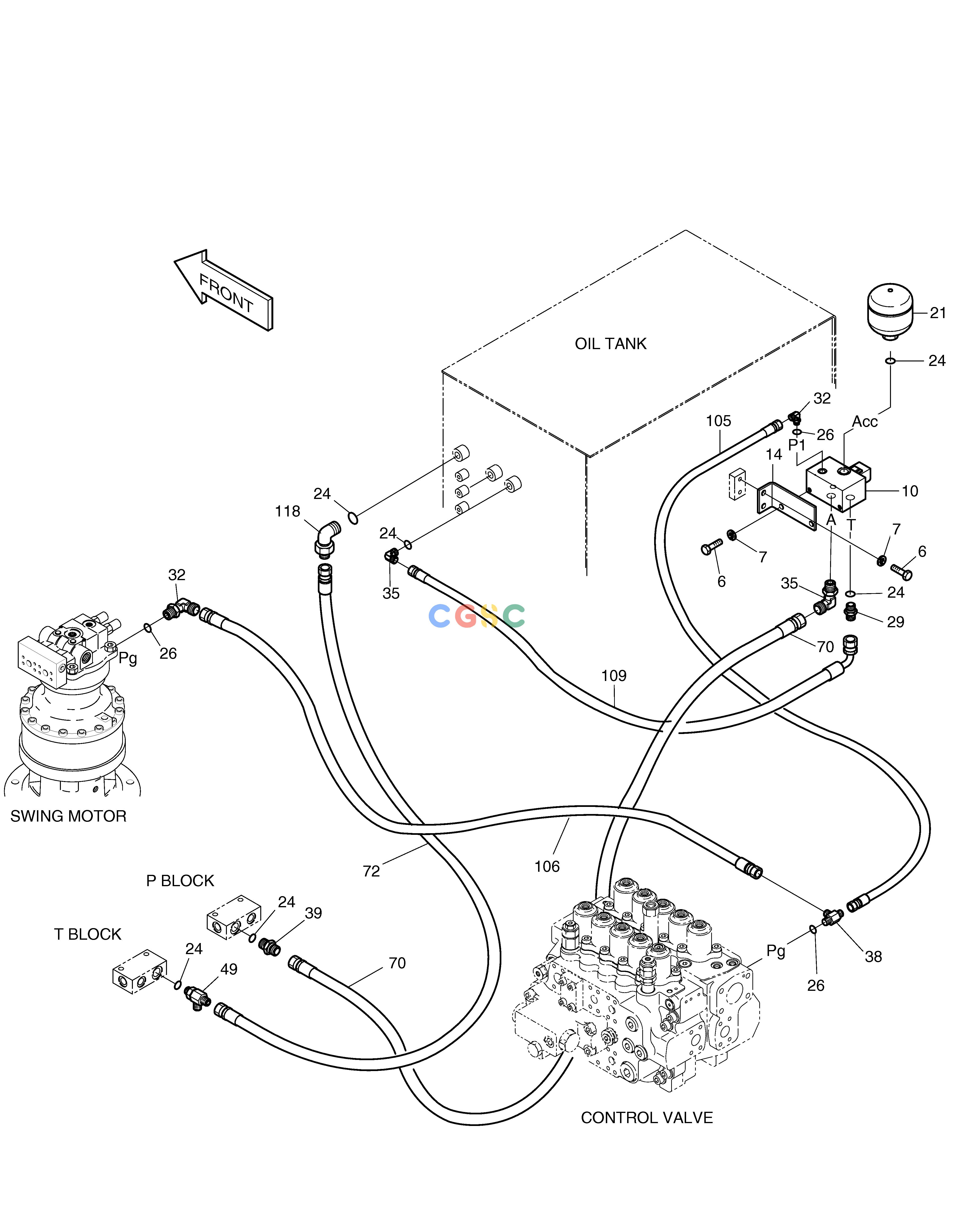 斗山零件查询PILOT PIPING(2) SOLAR 220LC-6 Doosan parts catalog online