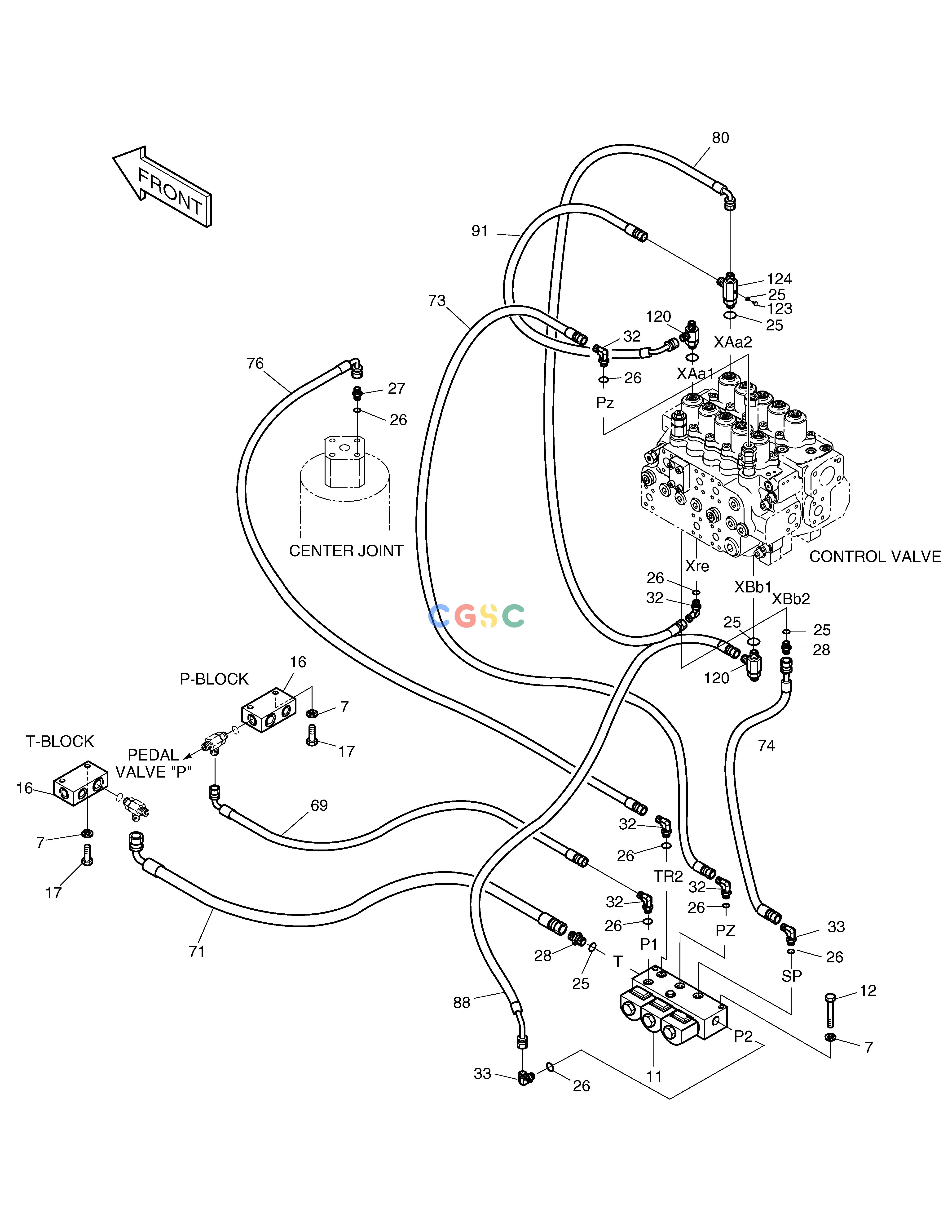 斗山零件查询PILOT PIPING(3) SOLAR 220LC-6 Doosan parts catalog online