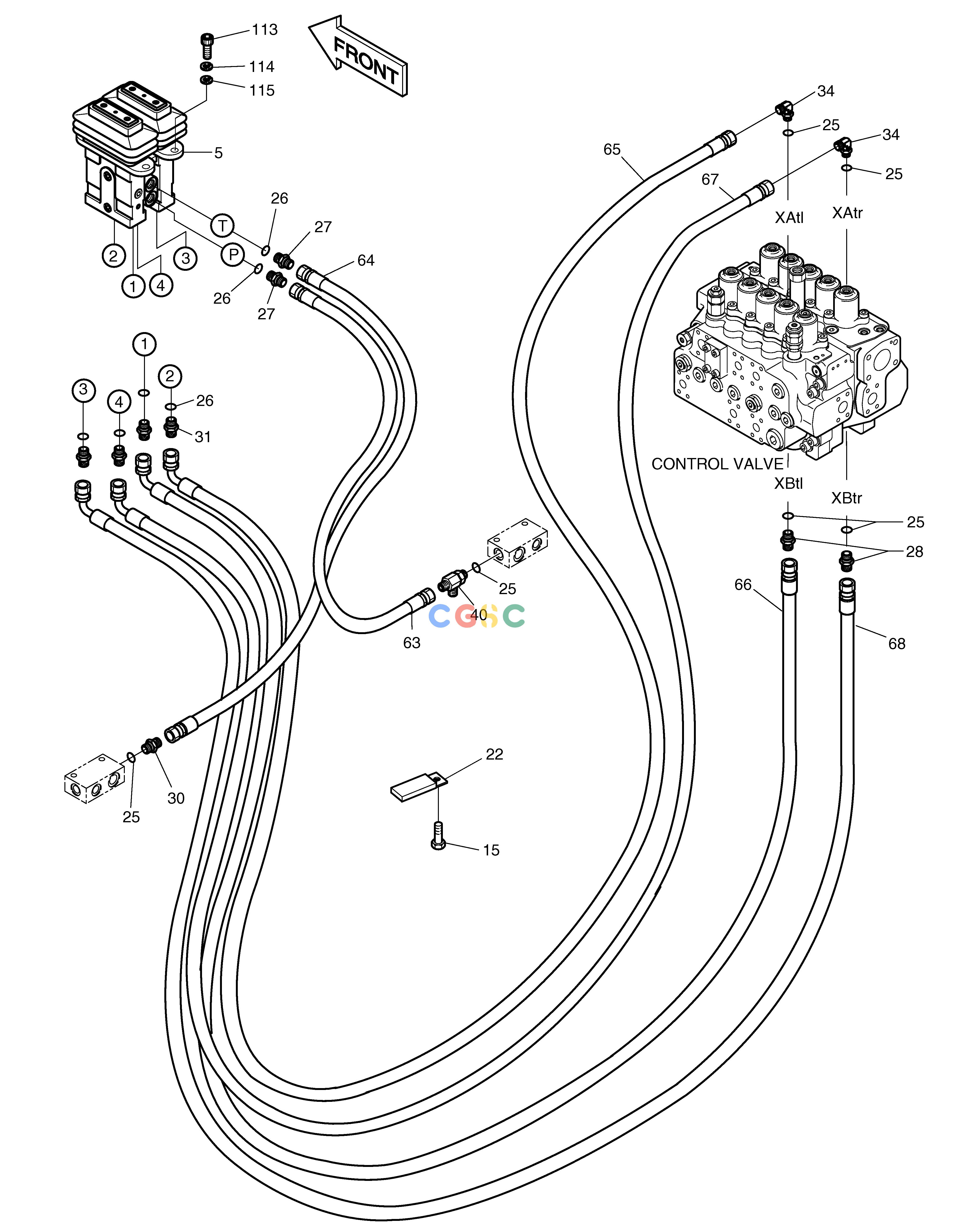 斗山零件查询PILOT PIPING(6) SOLAR 220LC-6 Doosan parts catalog online