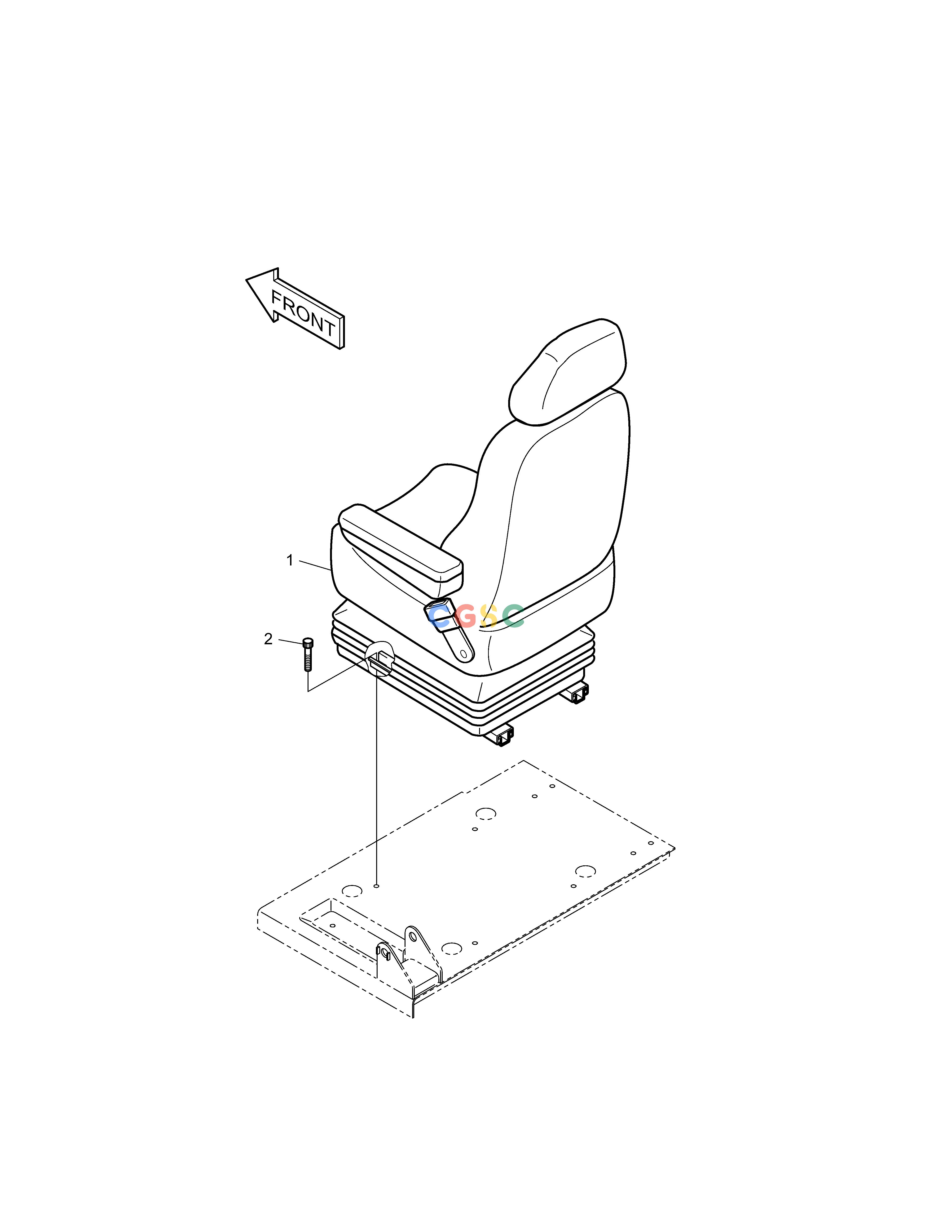 斗山零件查询SEAT MOUNTING SOLAR 220LC-6 Doosan parts catalog online