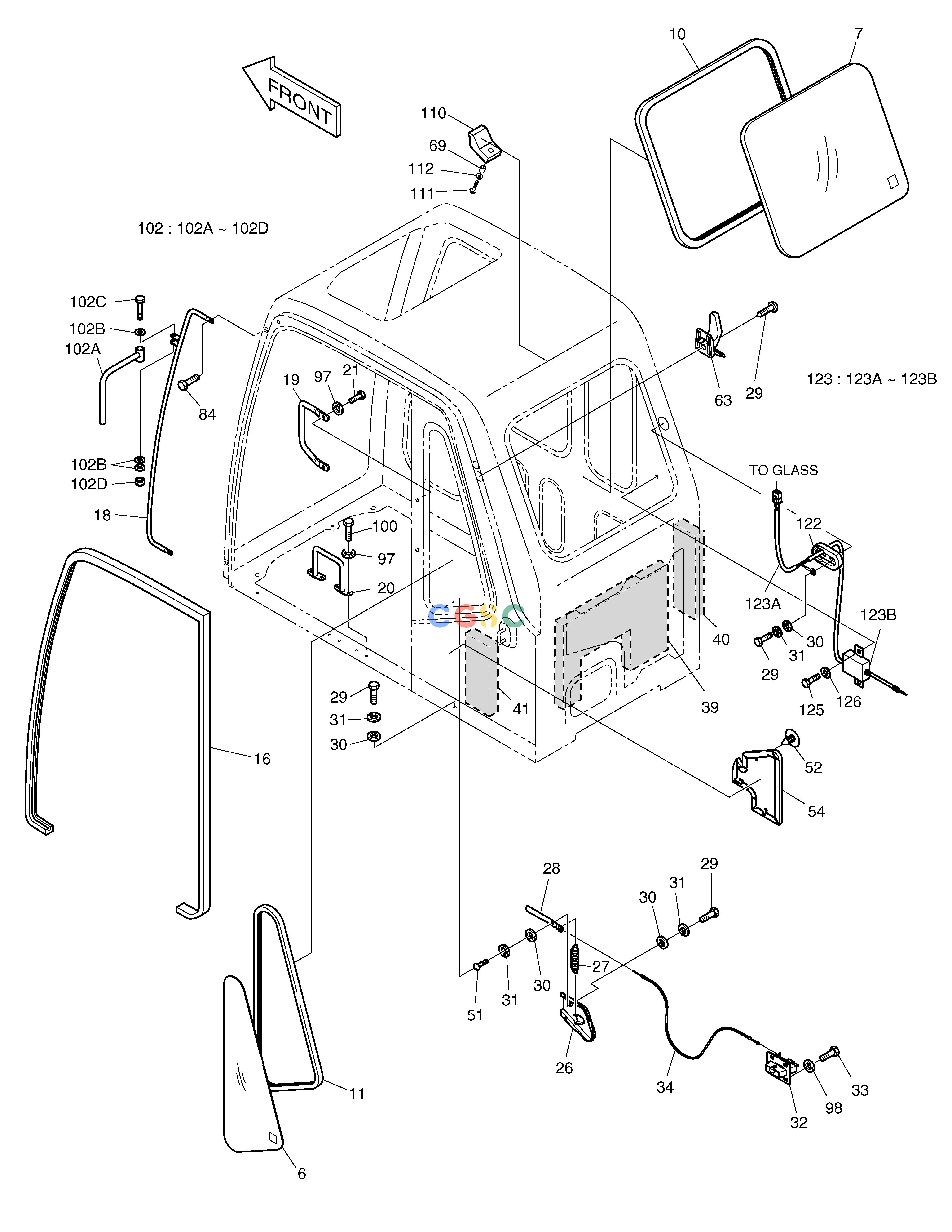 斗山零件查询CABIN(2) SOLAR 220LC-6 Doosan parts catalog online