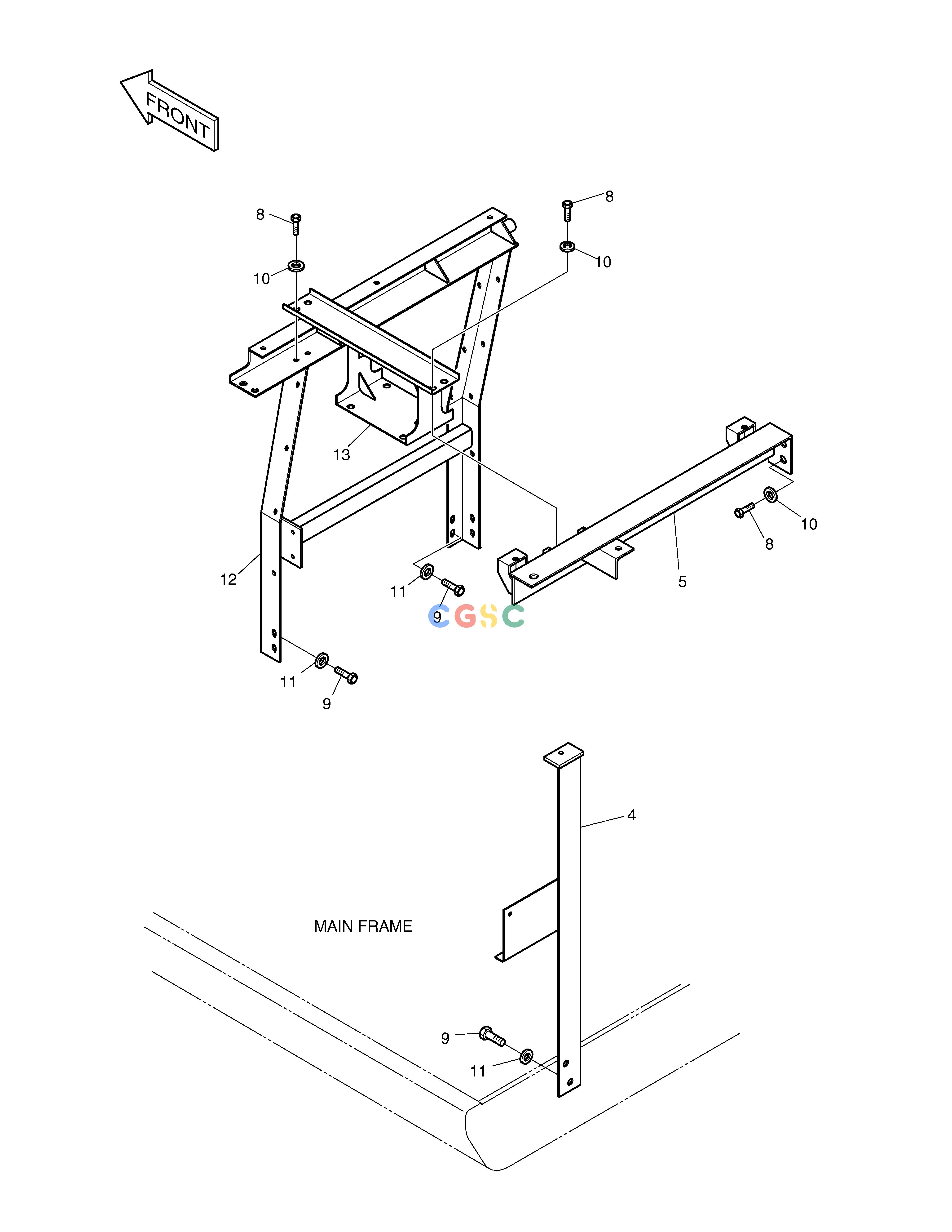 斗山零件查询SUPPORT(1) SOLAR 220LC-6 Doosan parts catalog online