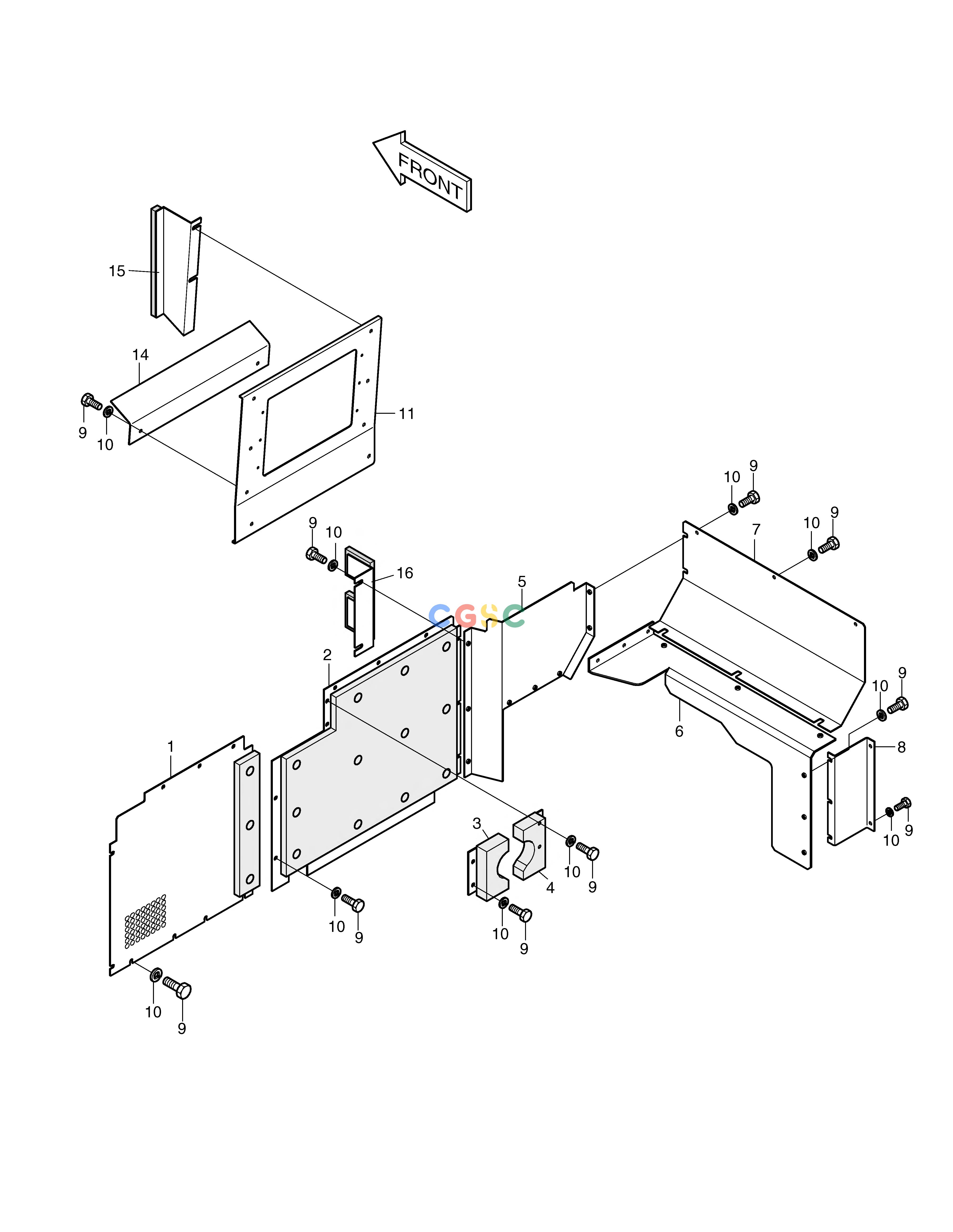 斗山零件查询BAFFLE ASS'Y SOLAR 220LC-6 Doosan parts catalog online