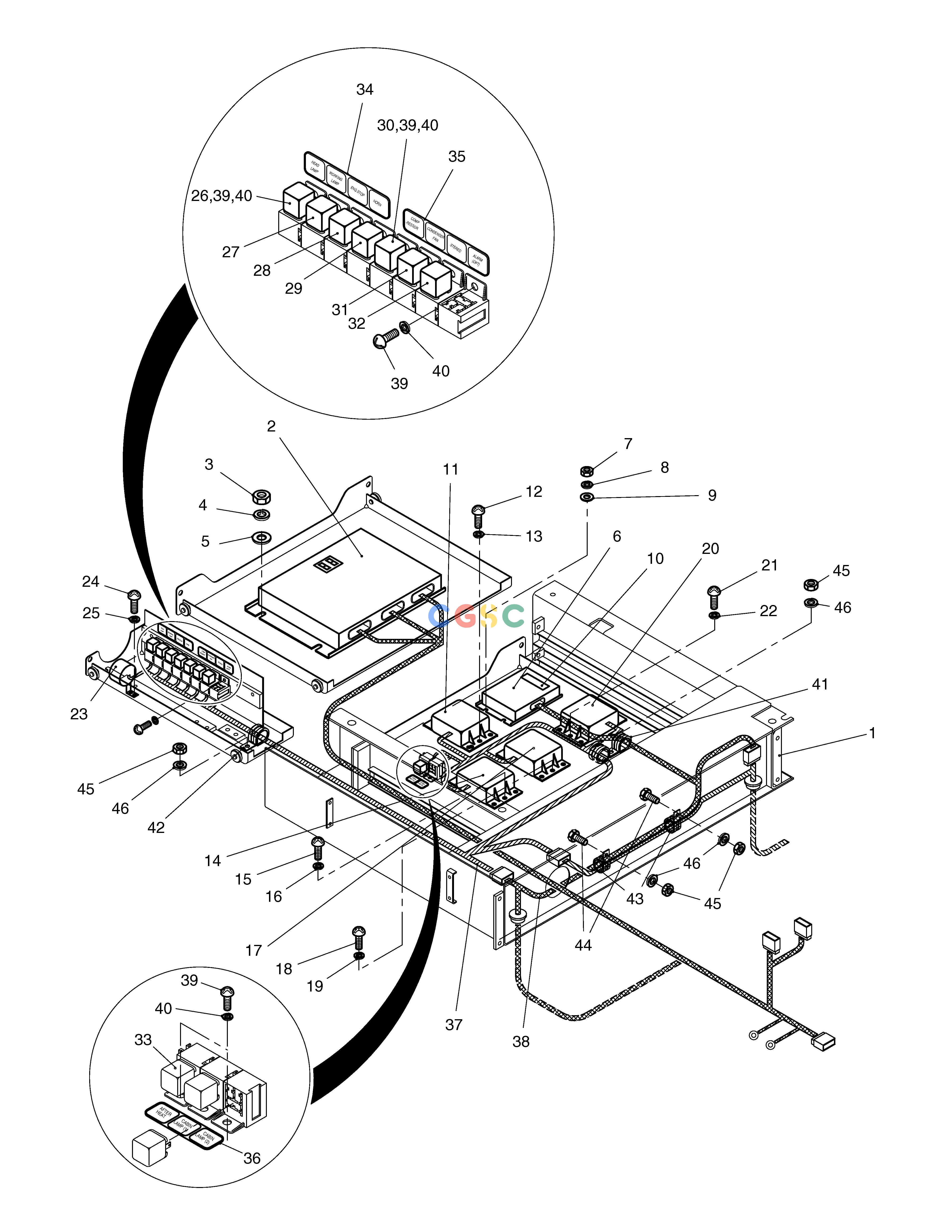 斗山零件查询ELECTRIC BOX ASS'Y(2)-ELECTRIC PARTS SOLAR 220LC-6 Doosan parts catalog online