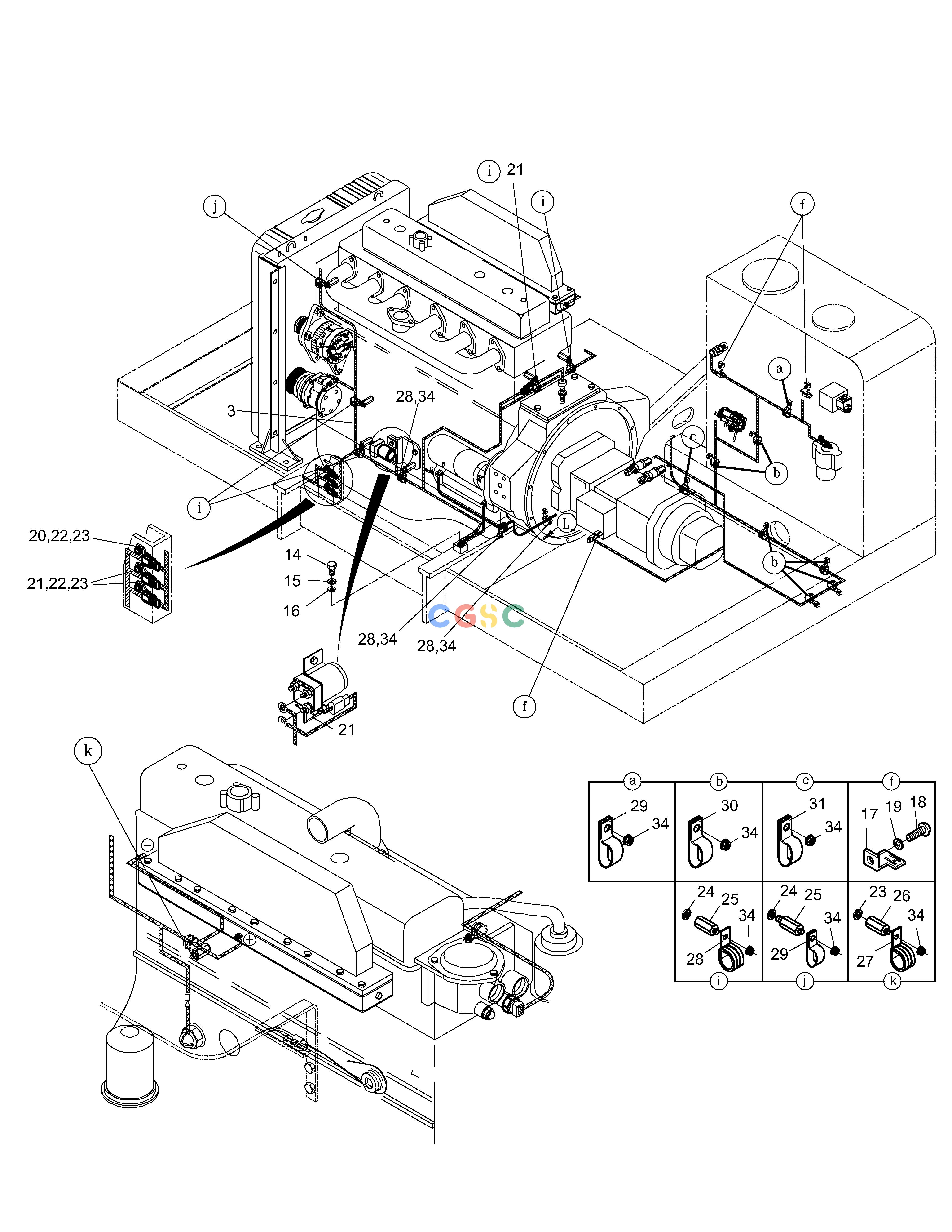 斗山零件查询ELECTRIC WIRING(2)-ENGINE SOLAR 220LC-6 Doosan parts catalog online
