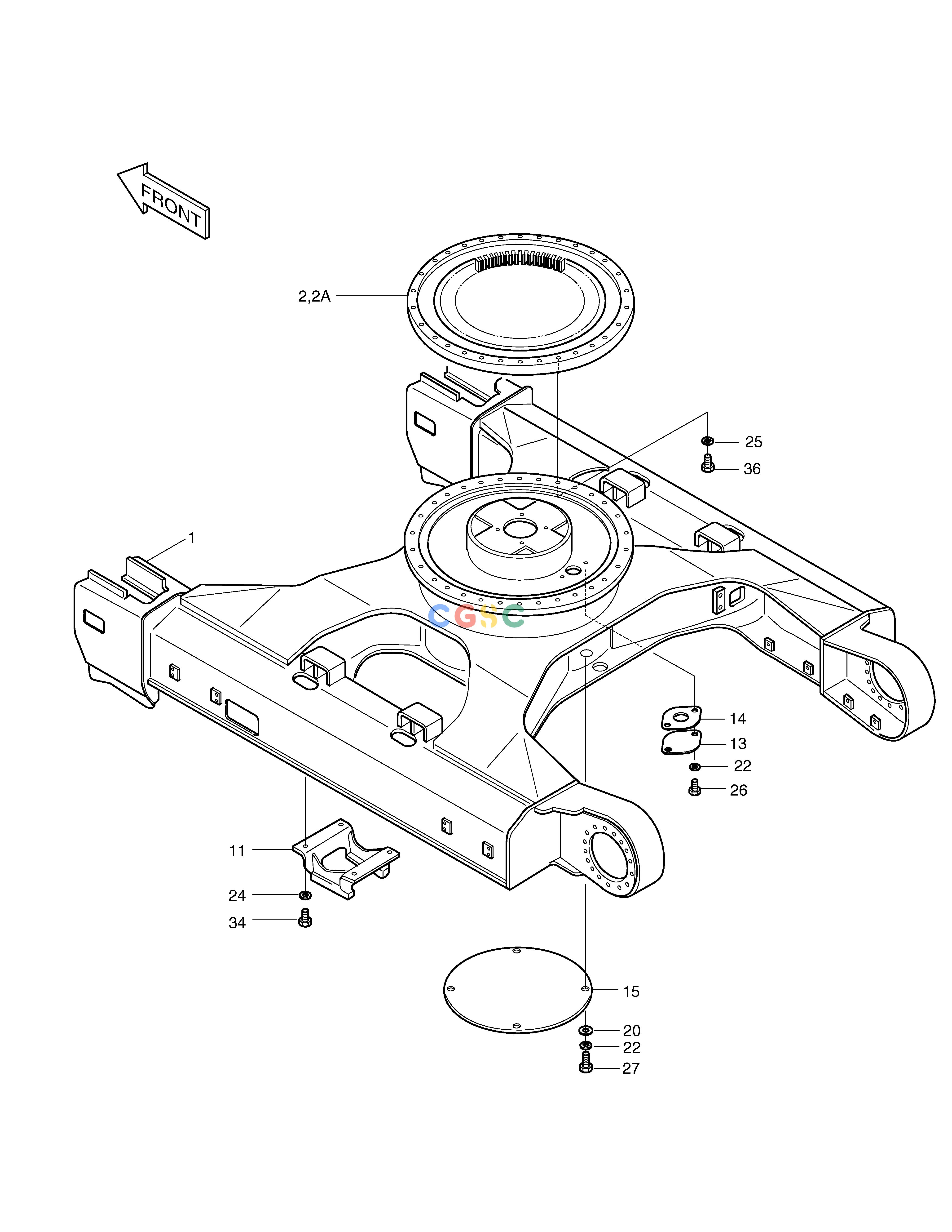 斗山零件查询TRACK FRAME SOLAR 220LC-6 Doosan parts catalog online