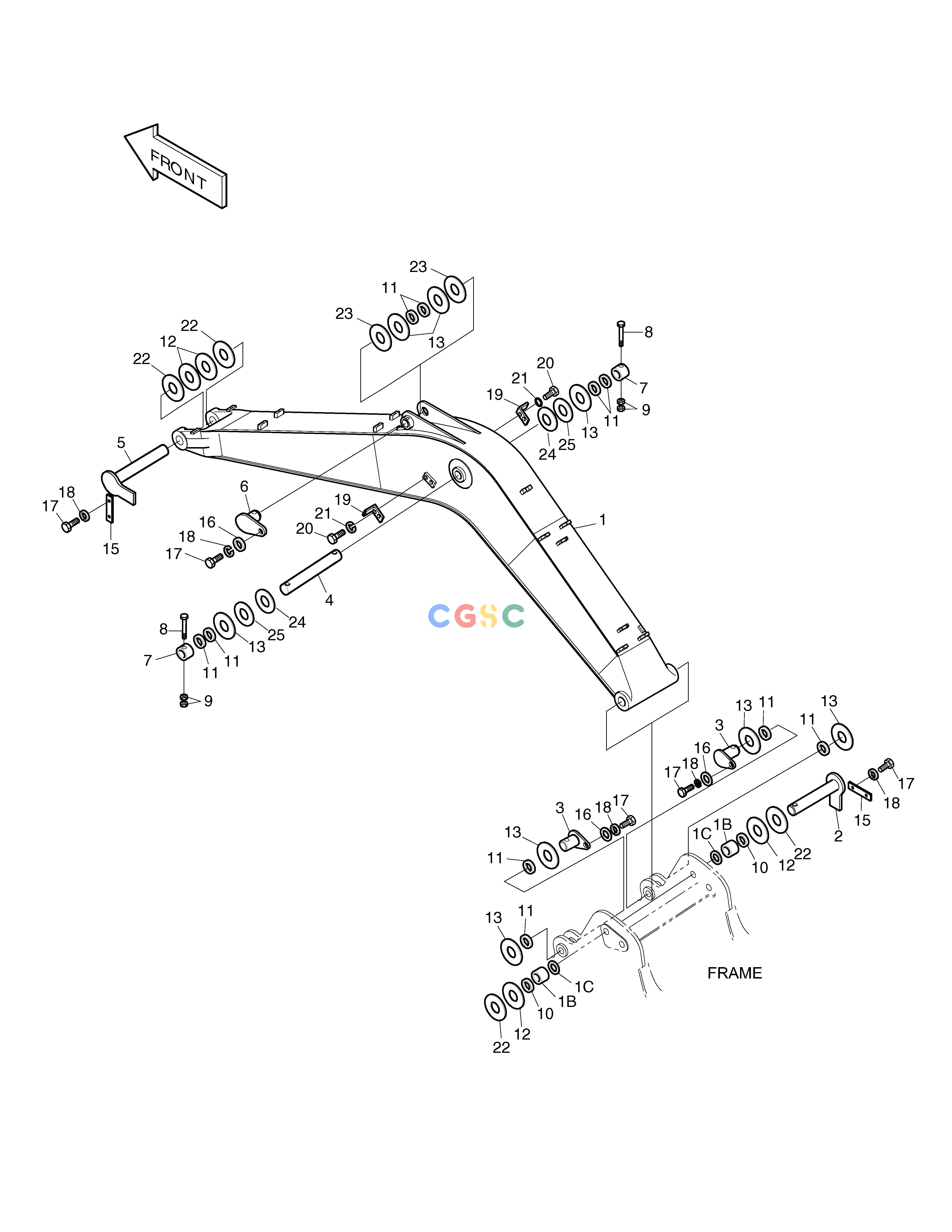 斗山零件查询BOOM-5.7M SOLAR 220LC-6 Doosan parts catalog online