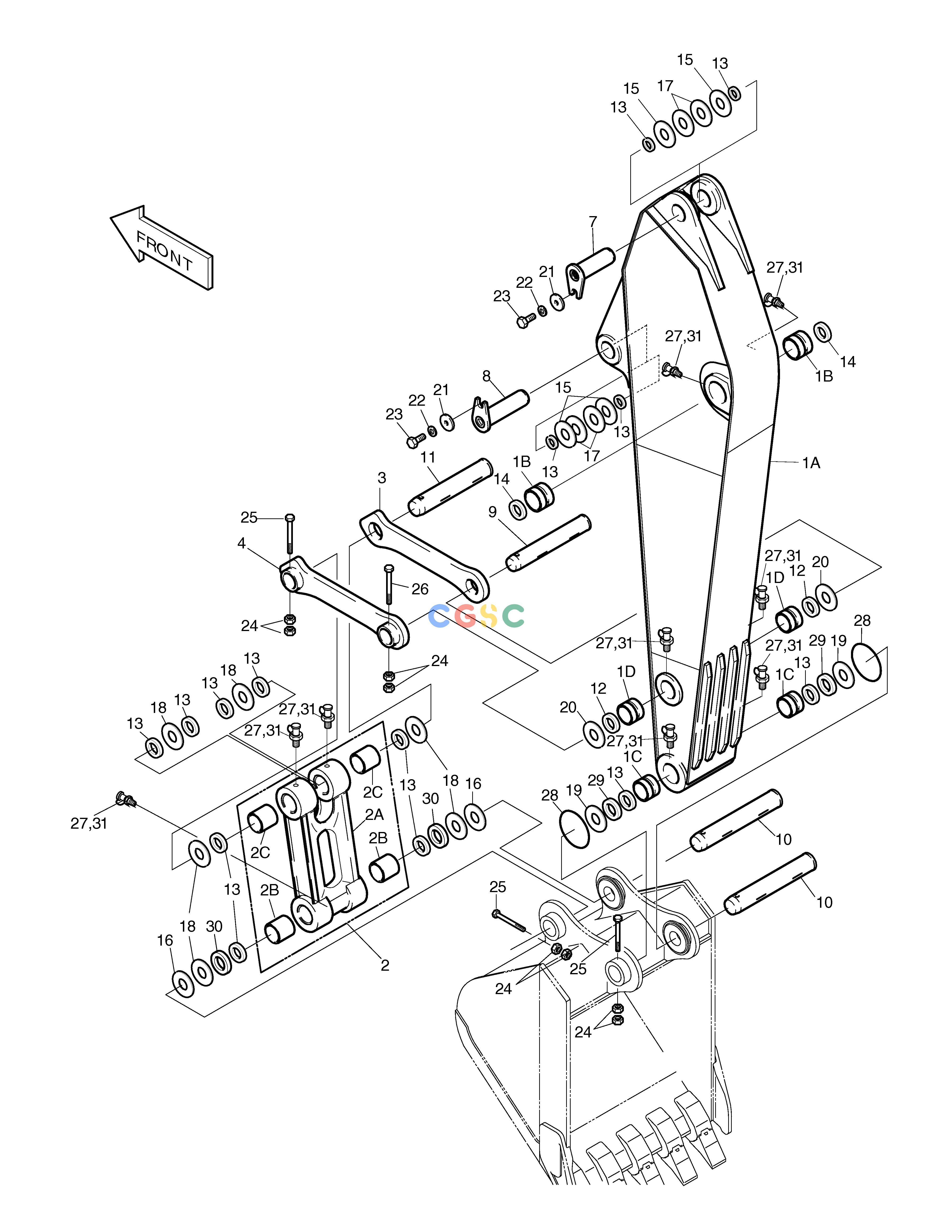 斗山零件查询ARM-2.9M SOLAR 220LC-6 Doosan parts catalog online