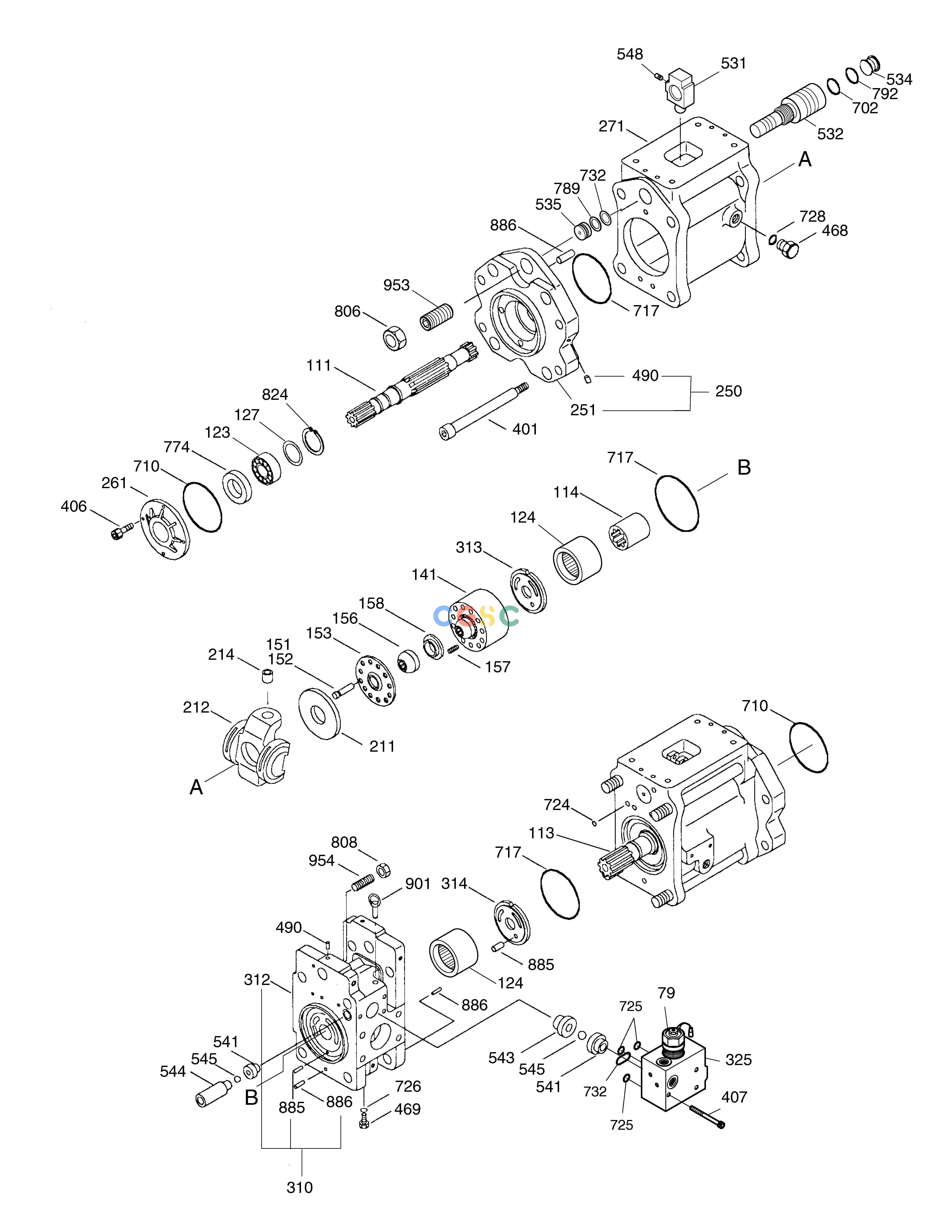 斗山零件查询MAIN PUMP SOLAR 220LC-6 Doosan parts catalog online