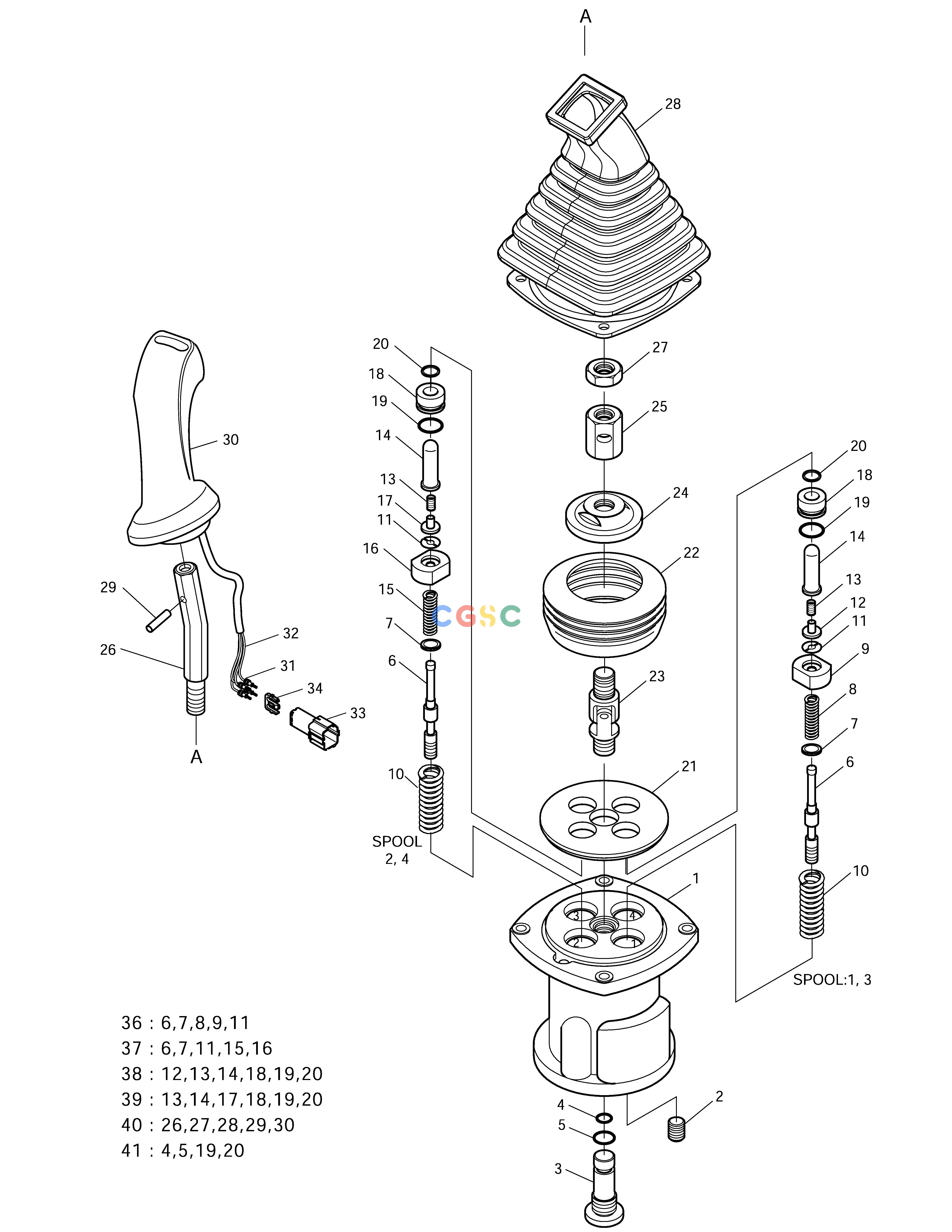 斗山零件查询REMOTE CONTROL VALVE SOLAR 220LC-6 Doosan parts catalog online
