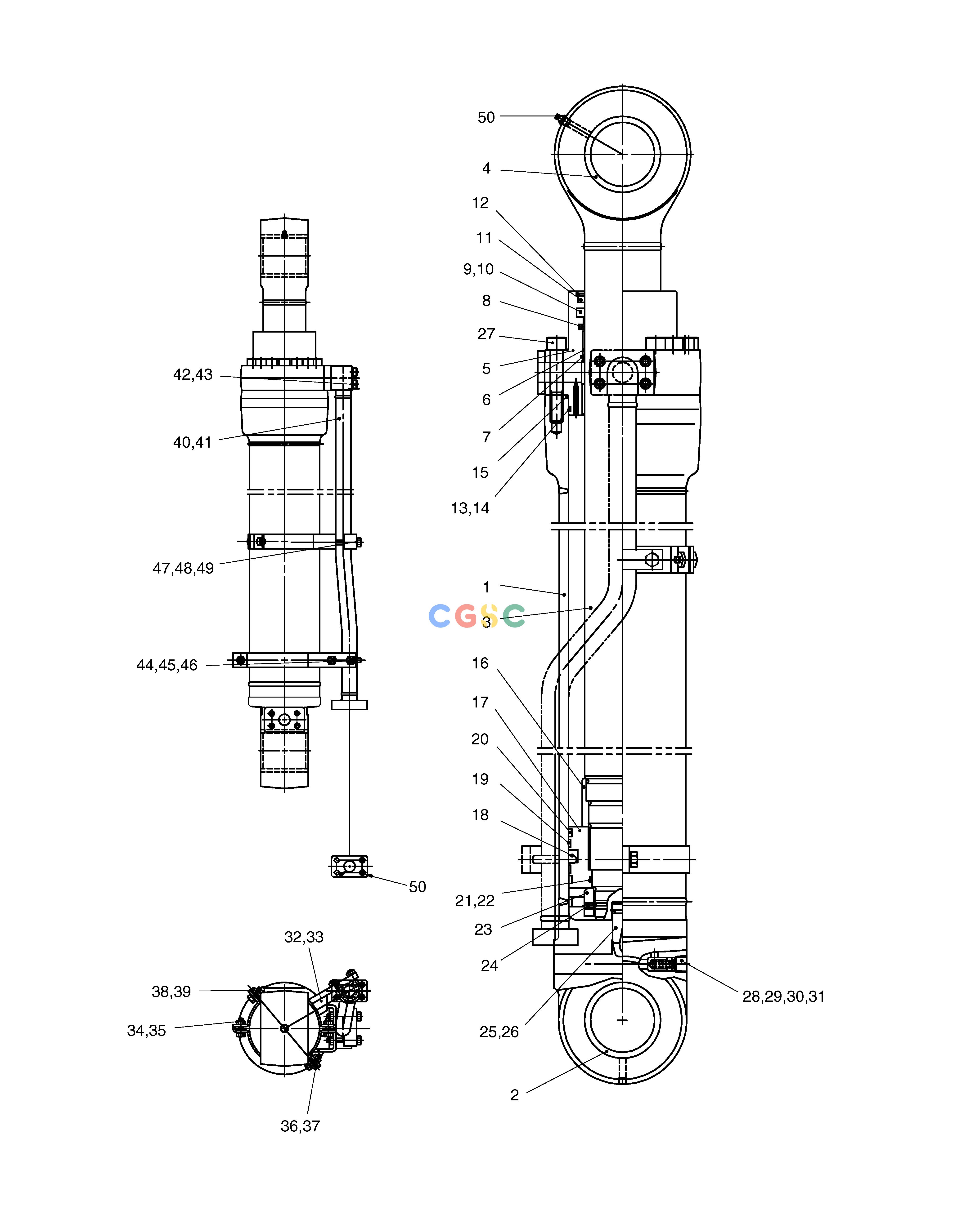 斗山零件查询ARM CYLINDER SOLAR 220LC-6 Doosan parts catalog online