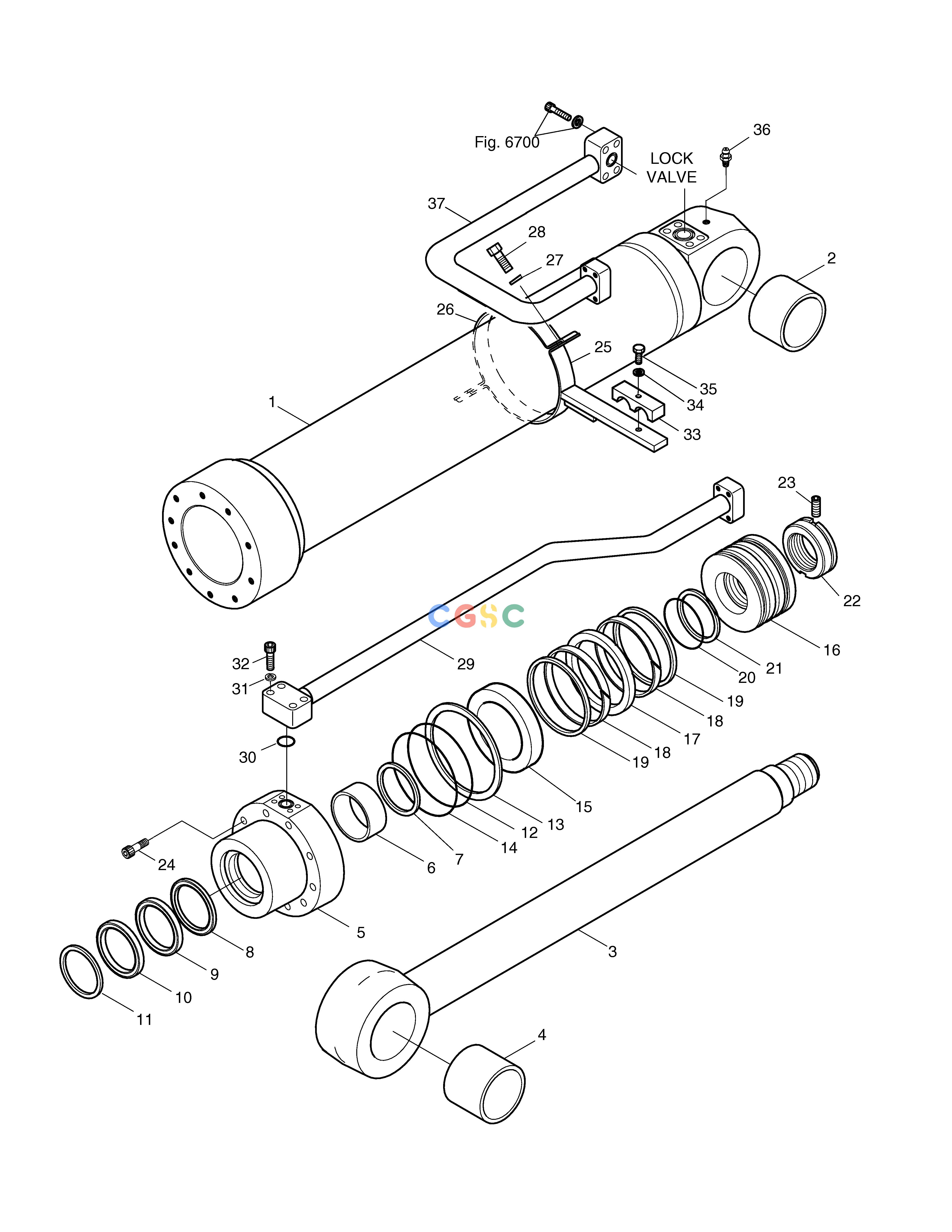 斗山零件查询BOOM CYLINDER(L.H)-LOCK VALVE SOLAR 220LC-6 Doosan parts catalog online