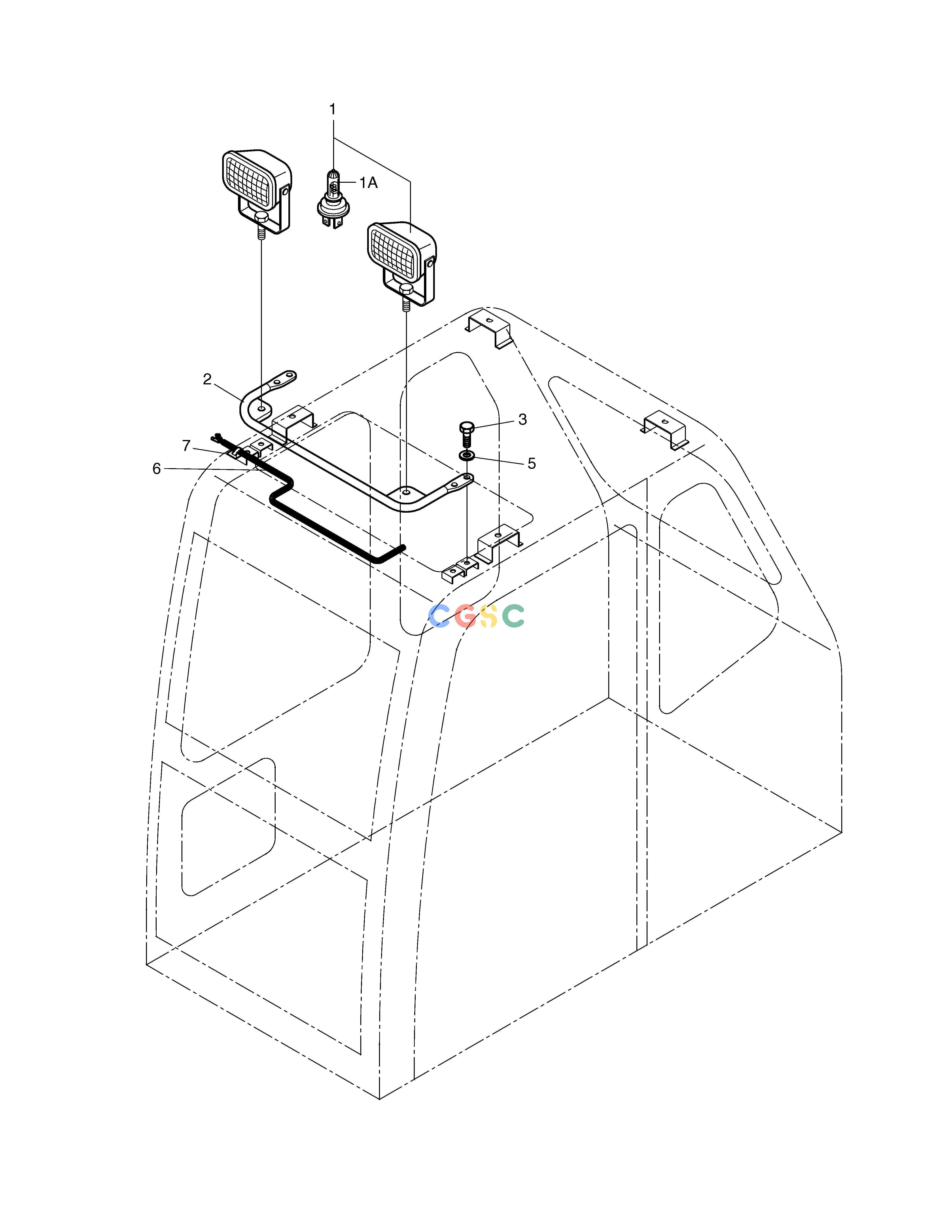 斗山零件查询CABIN LAMP ASS'Y SOLAR 220LC-6 Doosan parts catalog online