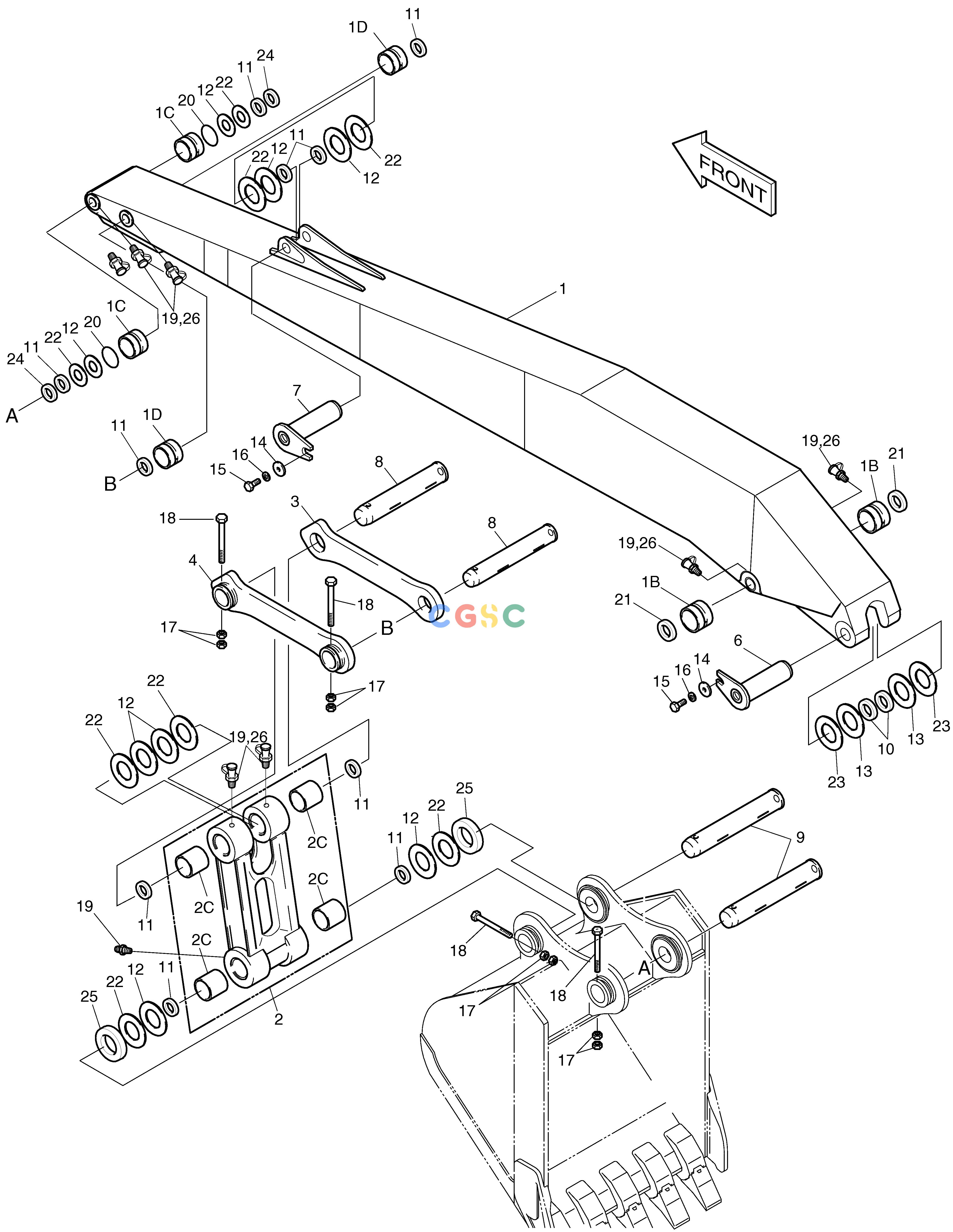 斗山零件查询ARM ASS'Y-6.2M SOLAR 220LC-6 Doosan parts catalog online