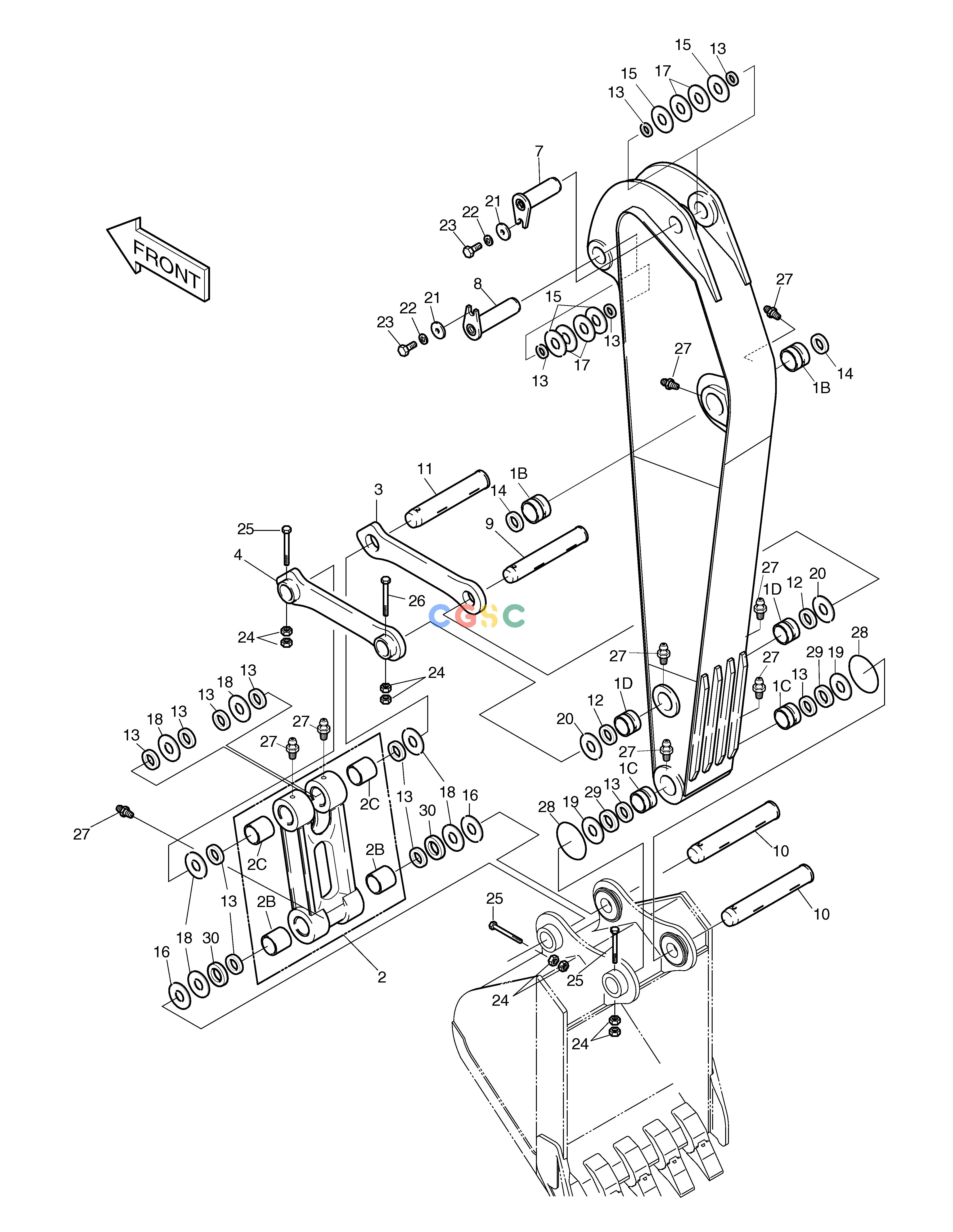 斗山零件查询ARM-2.0m SOLAR 220LC-6 Doosan parts catalog online