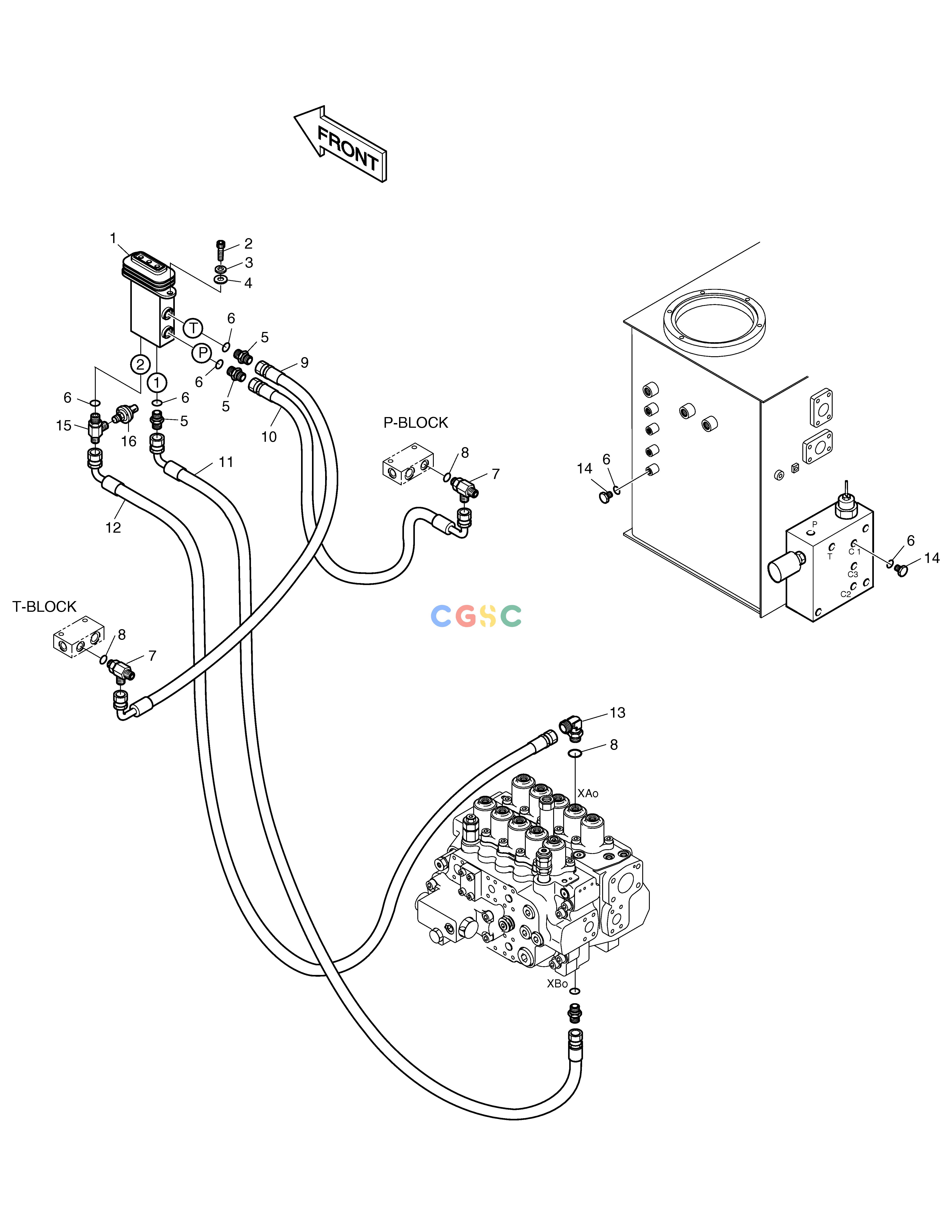 斗山零件查询PILOT PIPING-PEDAL(BREAKER) SOLAR 220LC-6 Doosan parts catalog online