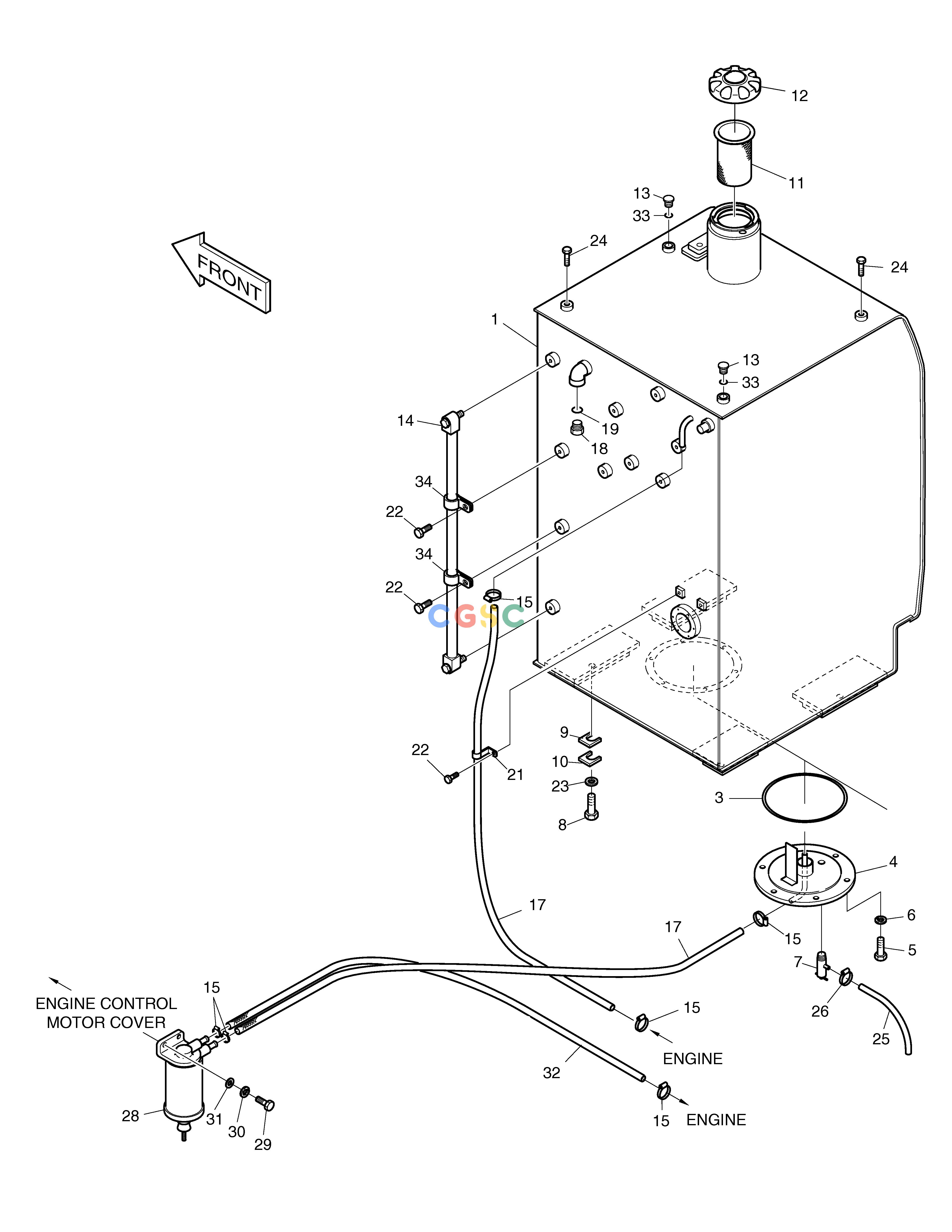 斗山零件查询FUEL TANK SOLAR 185W-V Doosan parts catalog online