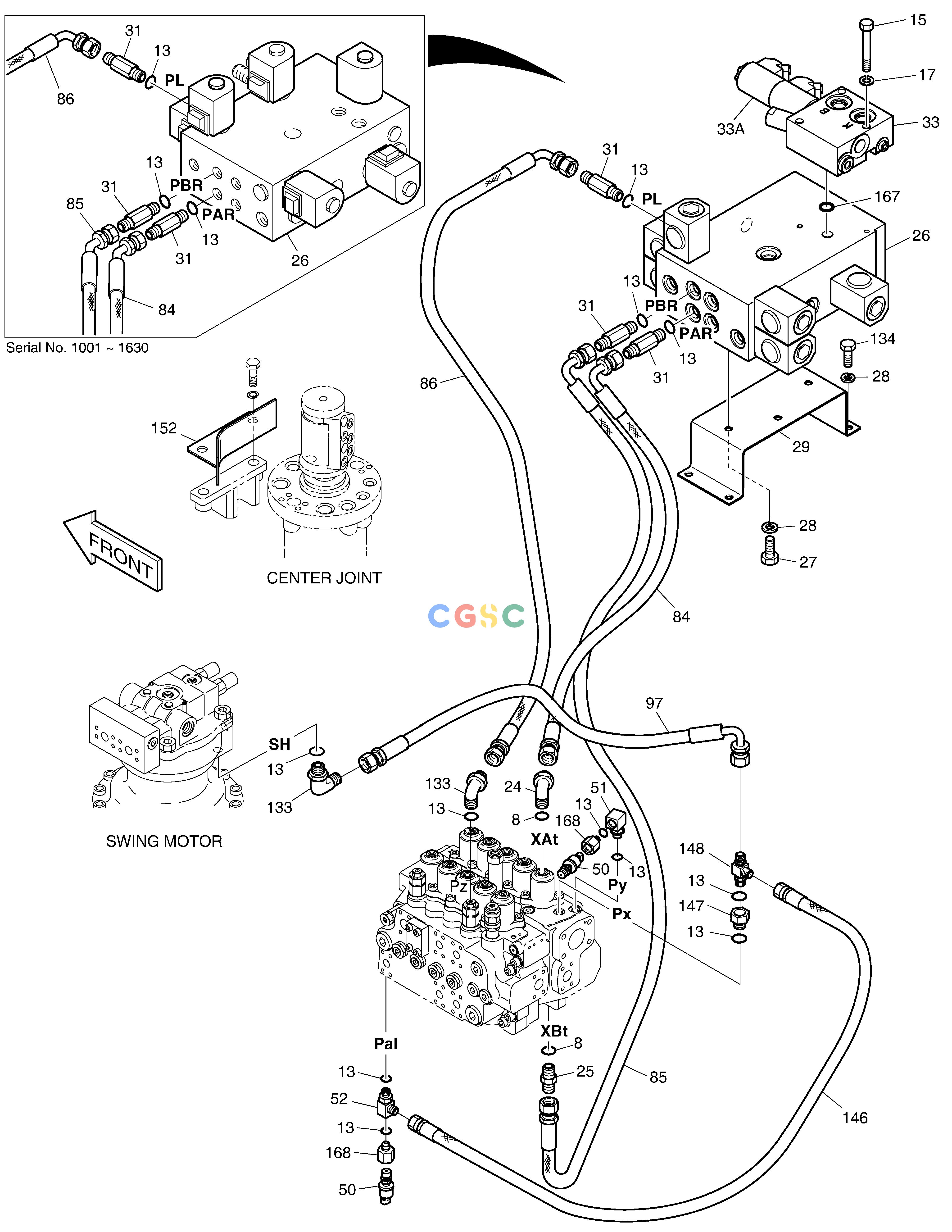 斗山零件查询PILOT PIPING(9) SOLAR 185W-V Doosan parts catalog online