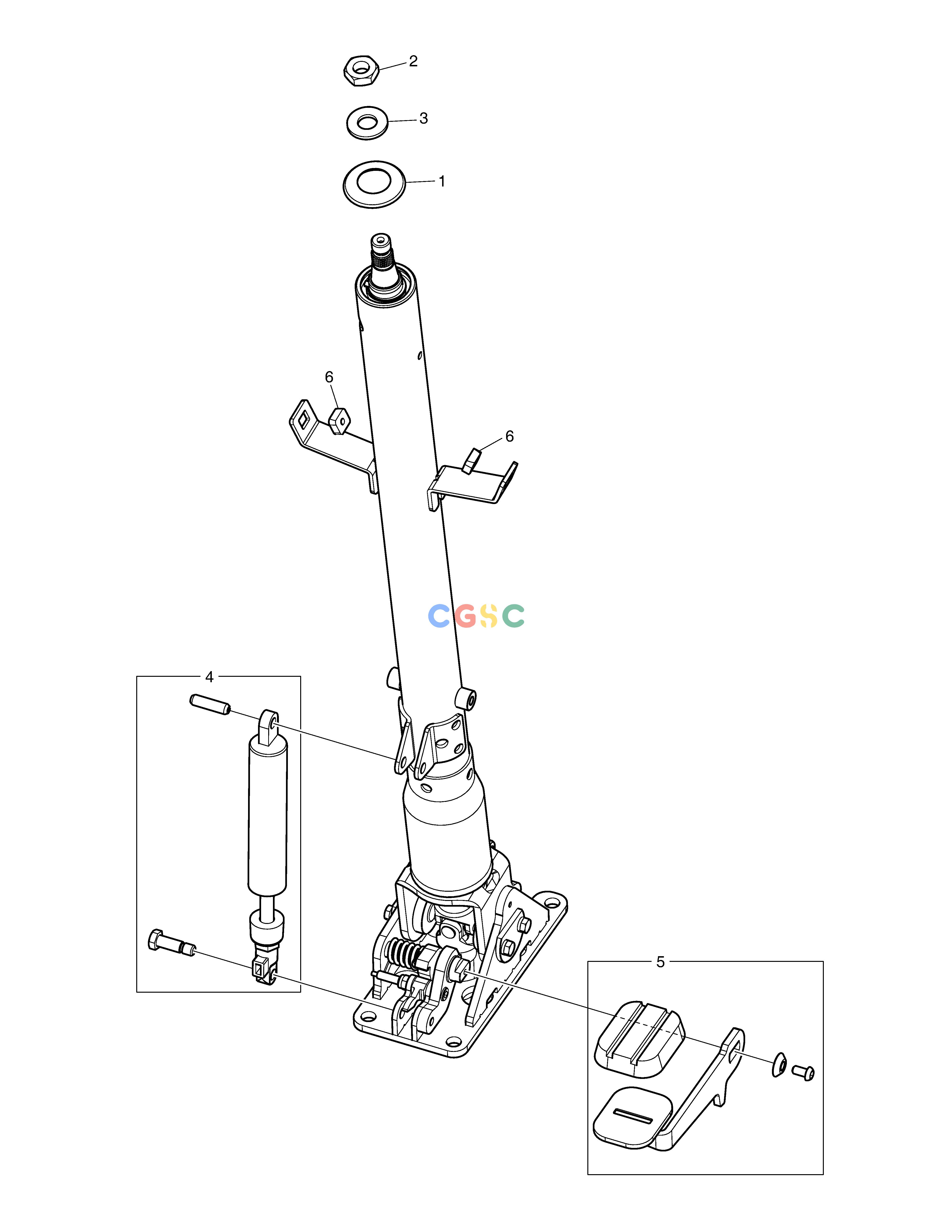 斗山零件查询COLUMN ASS'Y SOLAR 185W-V Doosan parts catalog online