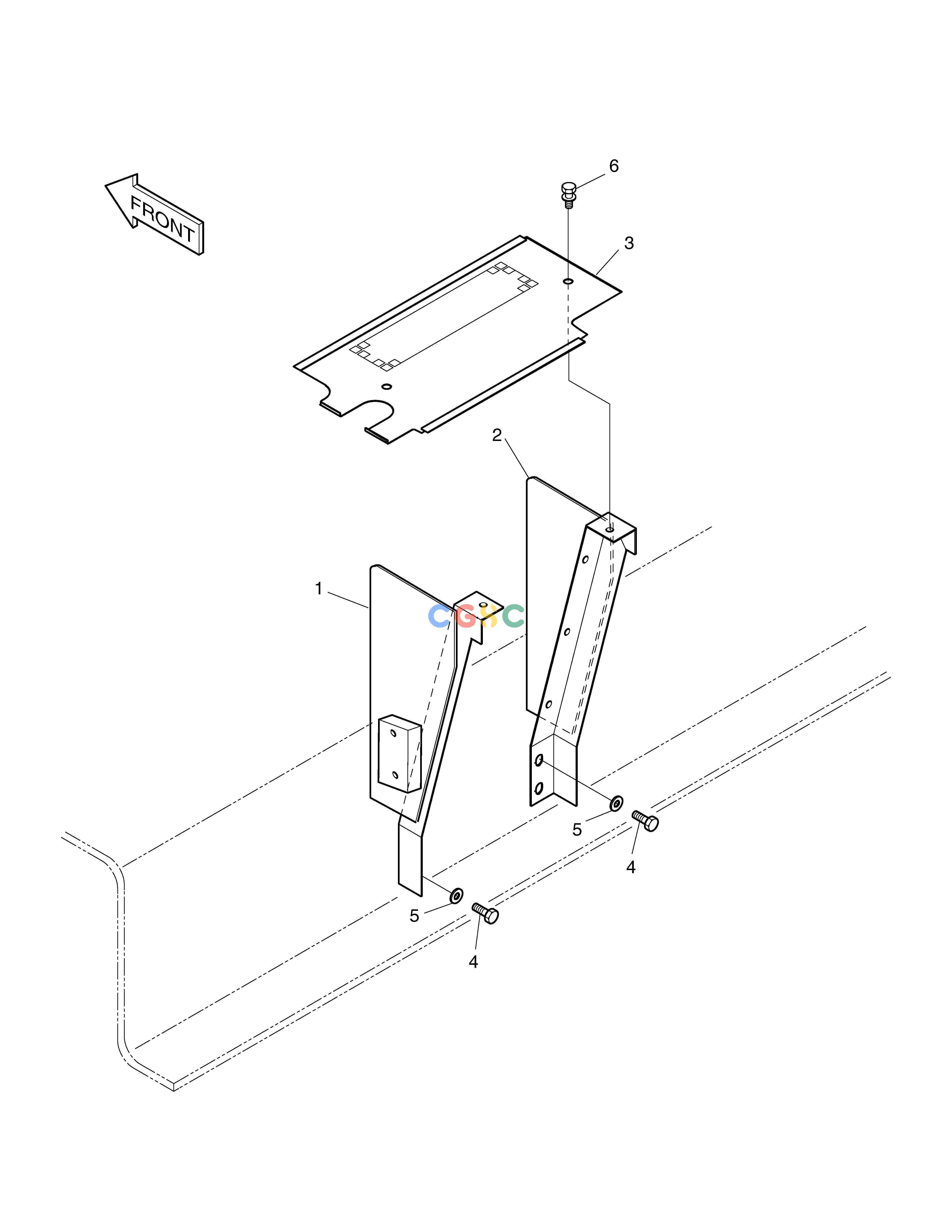 斗山零件查询SUPPORT-CONDENSER SOLAR 185W-V Doosan parts catalog online