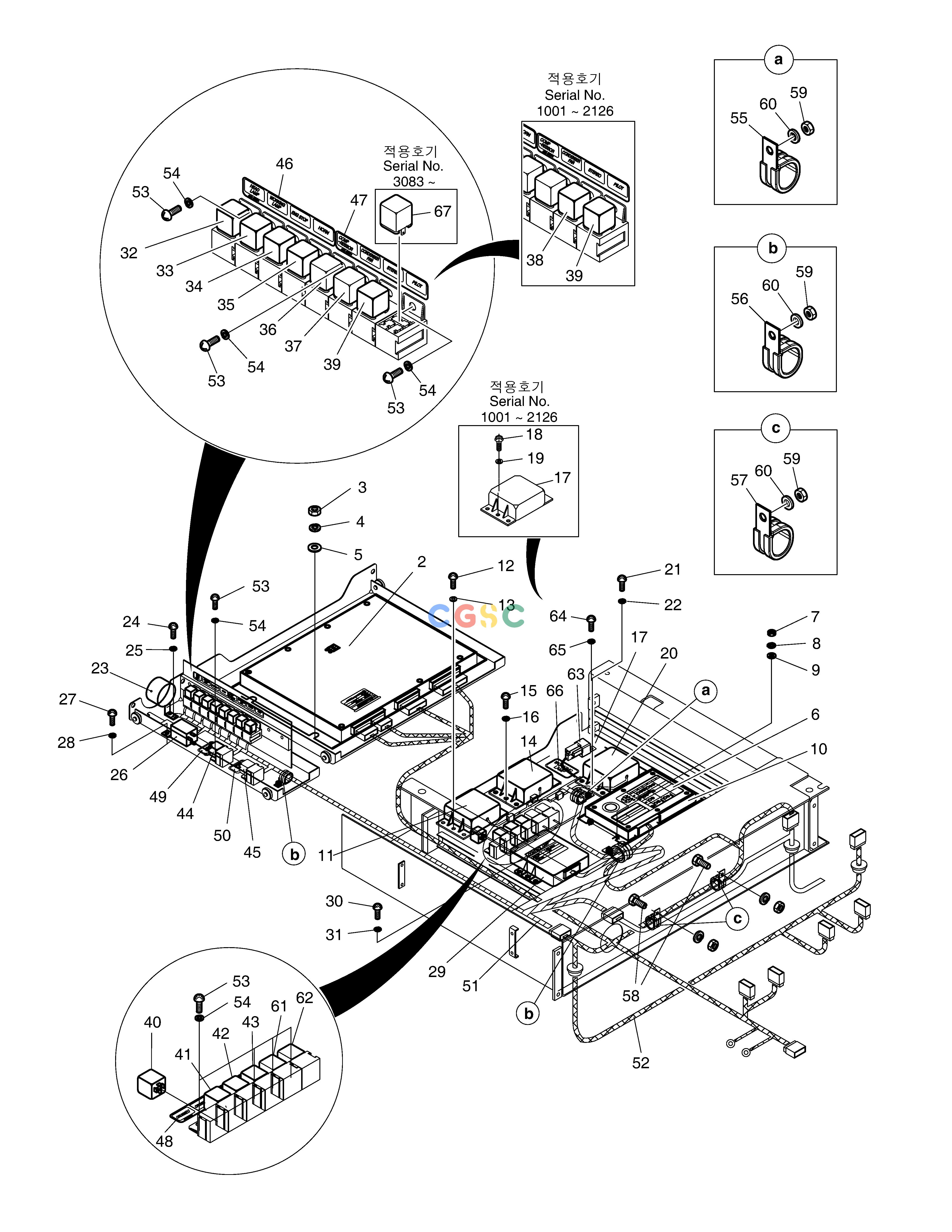 斗山零件查询ELECTRIC BOX ASS'Y SOLAR 185W-V Doosan parts catalog online