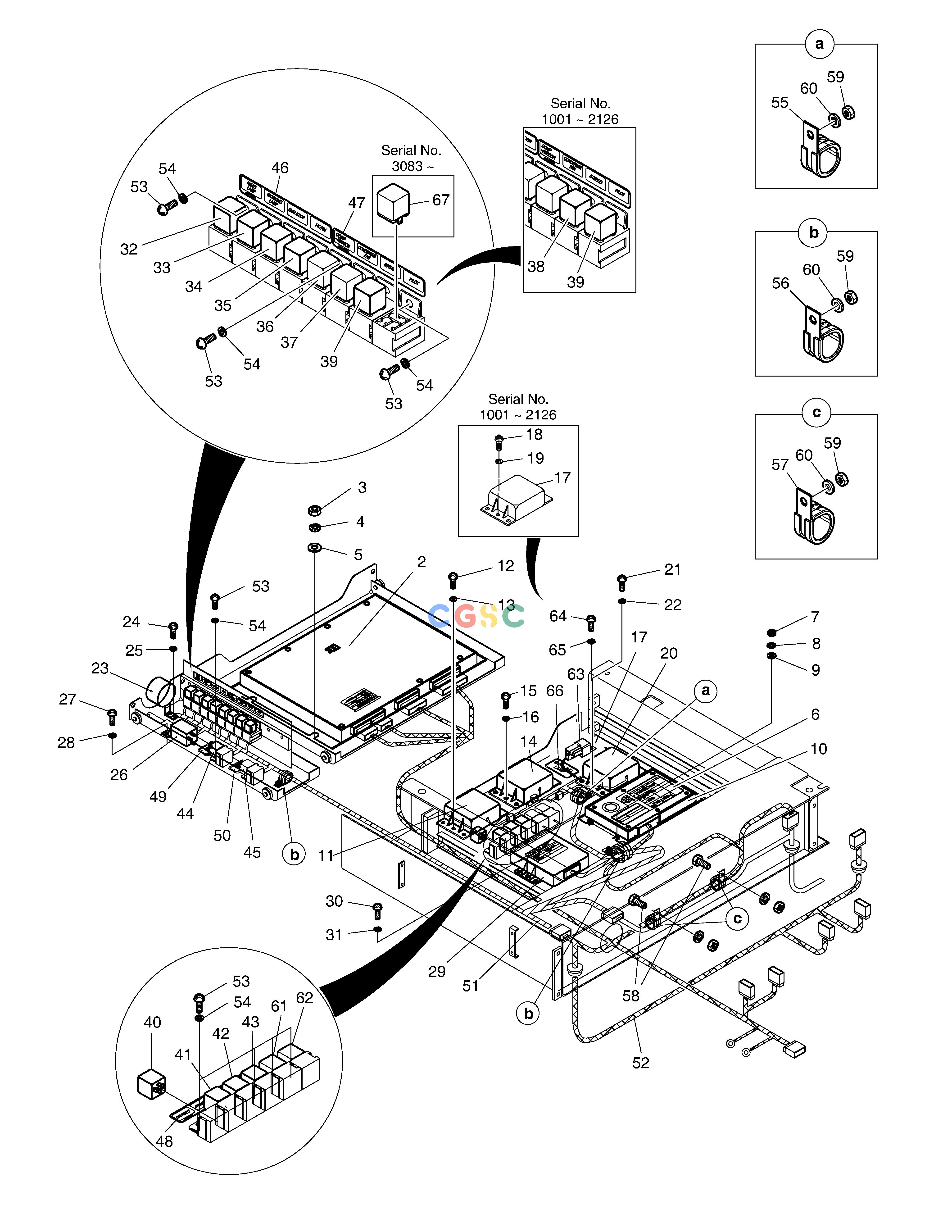 斗山零件查询ELECTRIC BOX ASS'Y-ELECTRIC PARTS SOLAR 185W-V Doosan parts catalog online