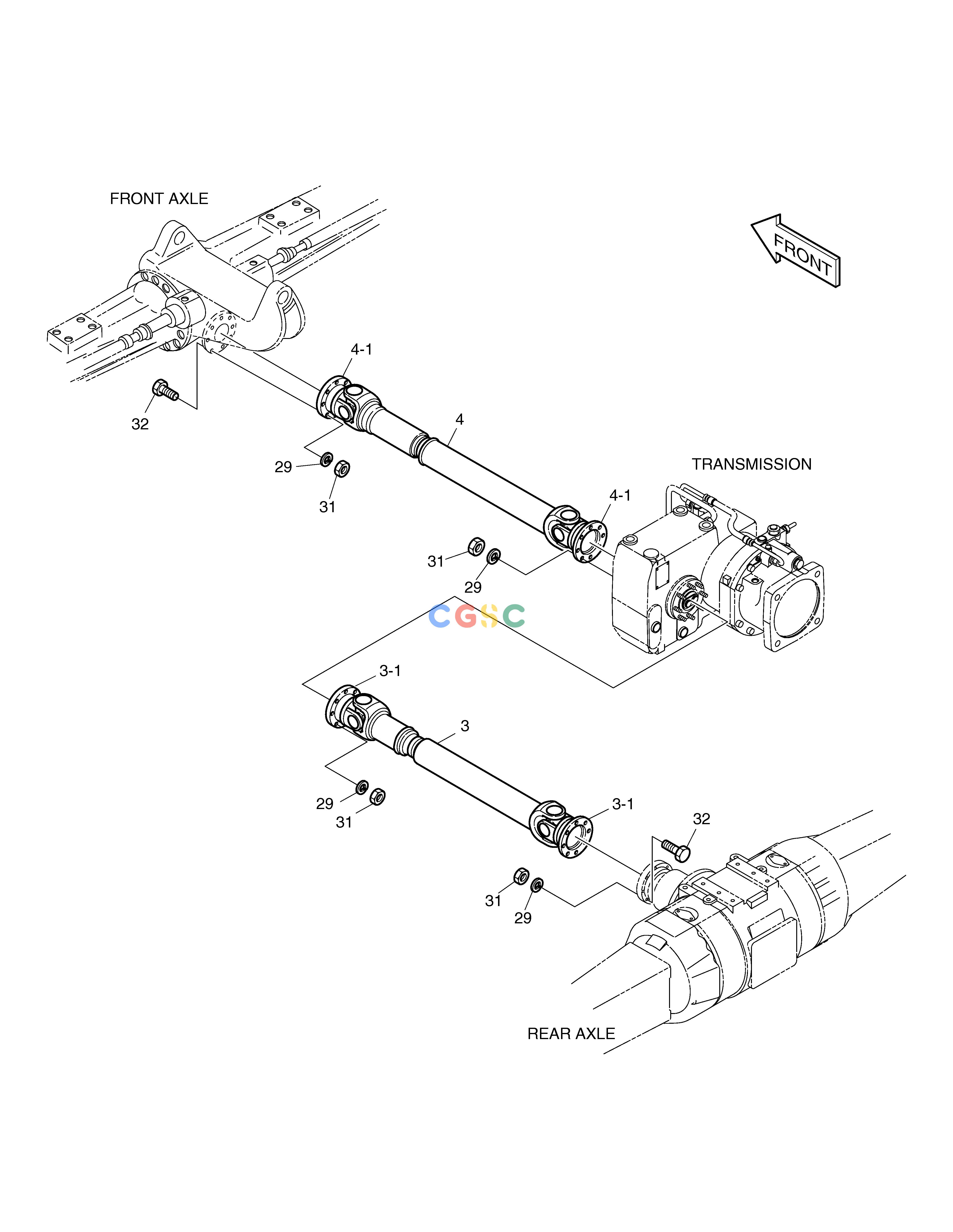 斗山零件查询POWER TRAIN(4)-PROPELLER SHAFT SOLAR 185W-V Doosan parts catalog online