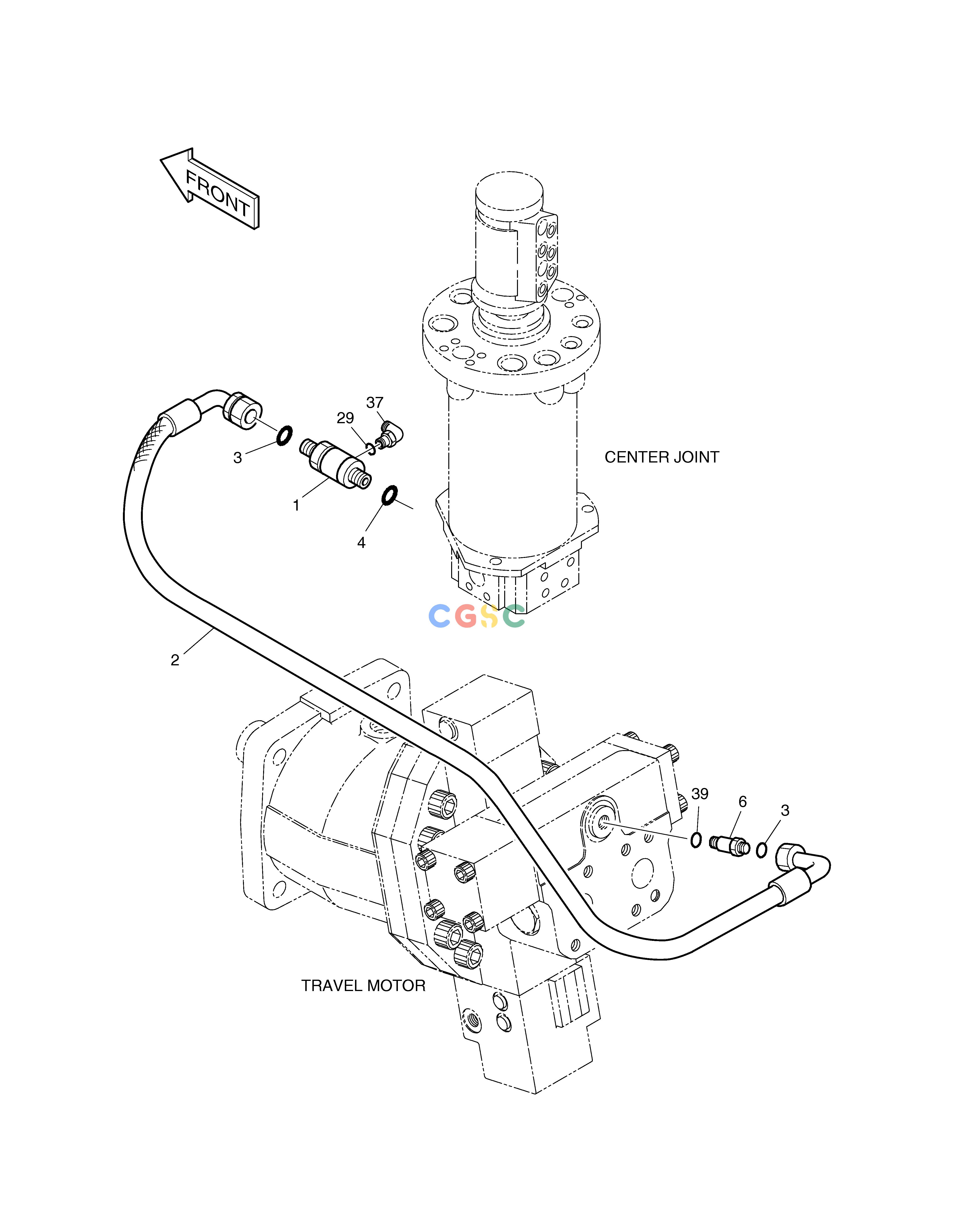 斗山零件查询PROPELLING PIPING(4)-MOTOR MAKE UP SOLAR 185W-V Doosan parts catalog online