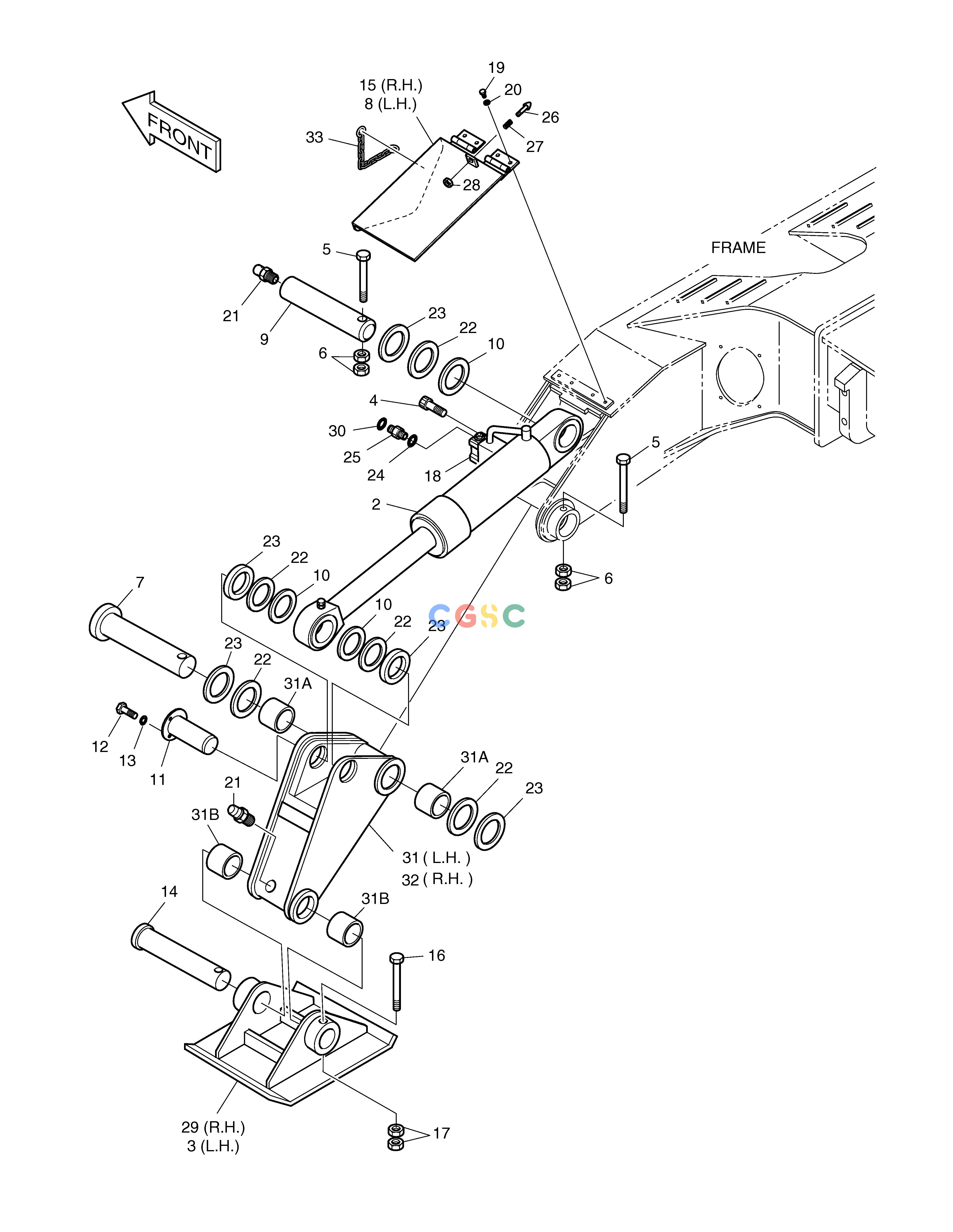 斗山零件查询OUTRIGGER SOLAR 185W-V Doosan parts catalog online