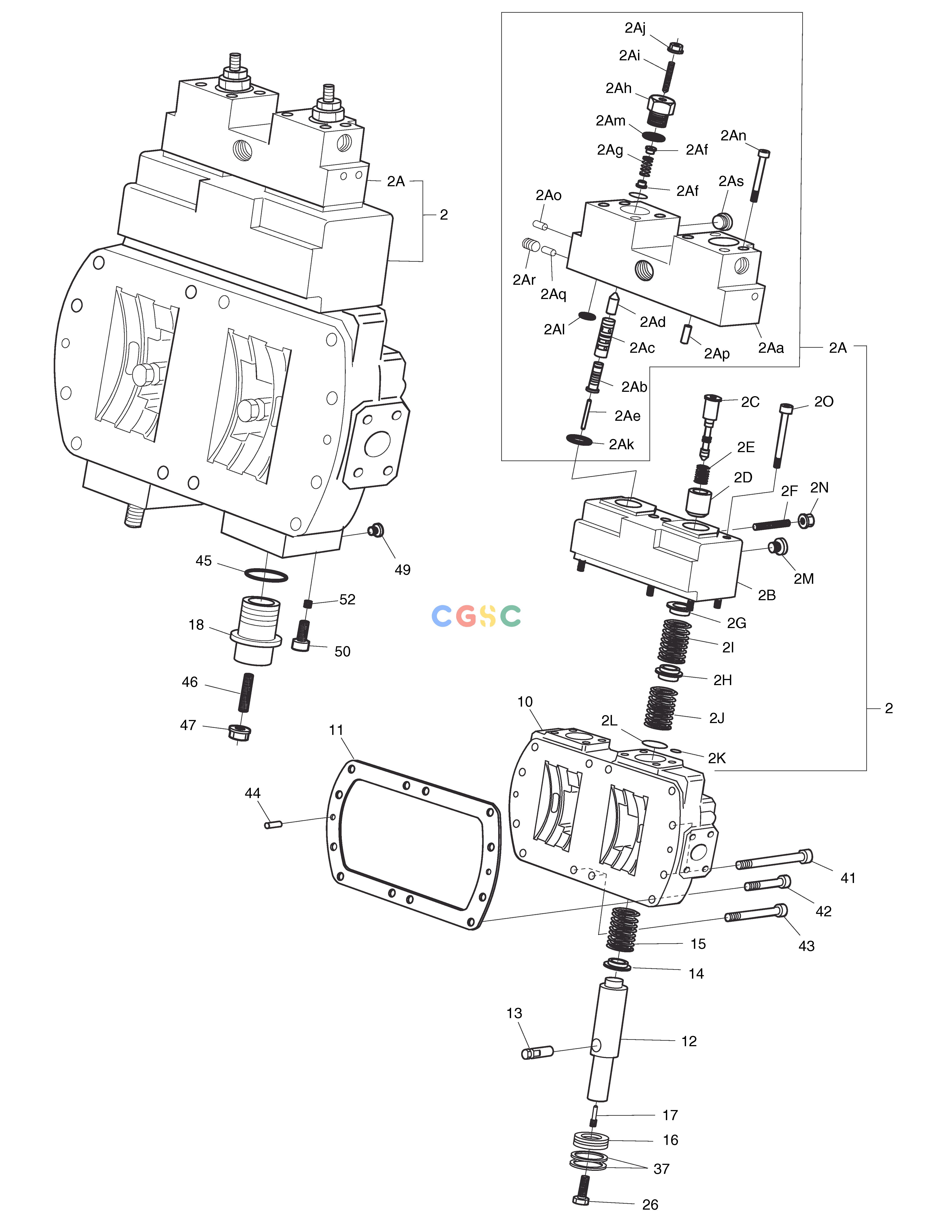 斗山零件查询MAIN PUMP-CONTROL SOLAR 185W-V Doosan parts catalog online