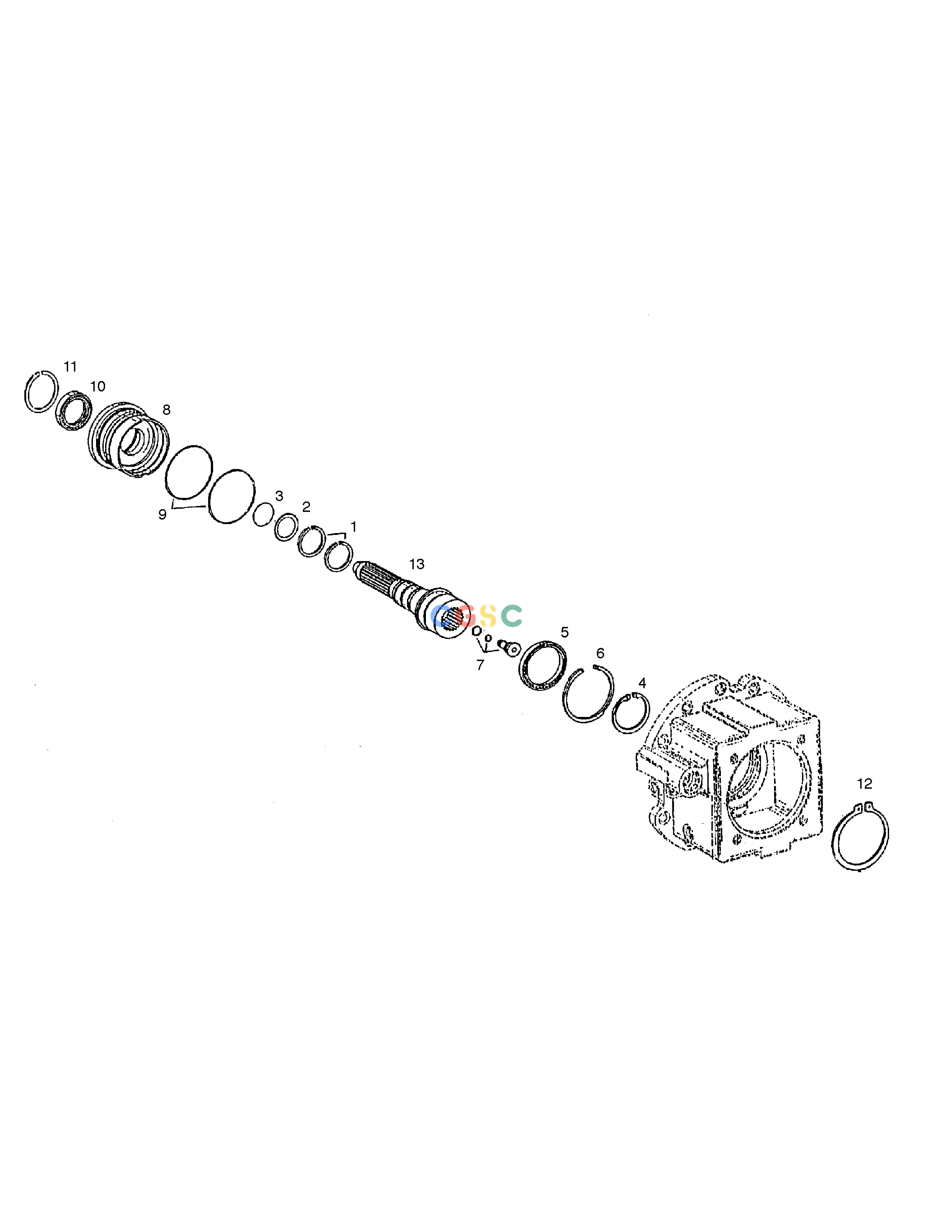 斗山零件查询INPUT SHAFT-TRANSMISSION SOLAR 185W-V Doosan parts catalog online