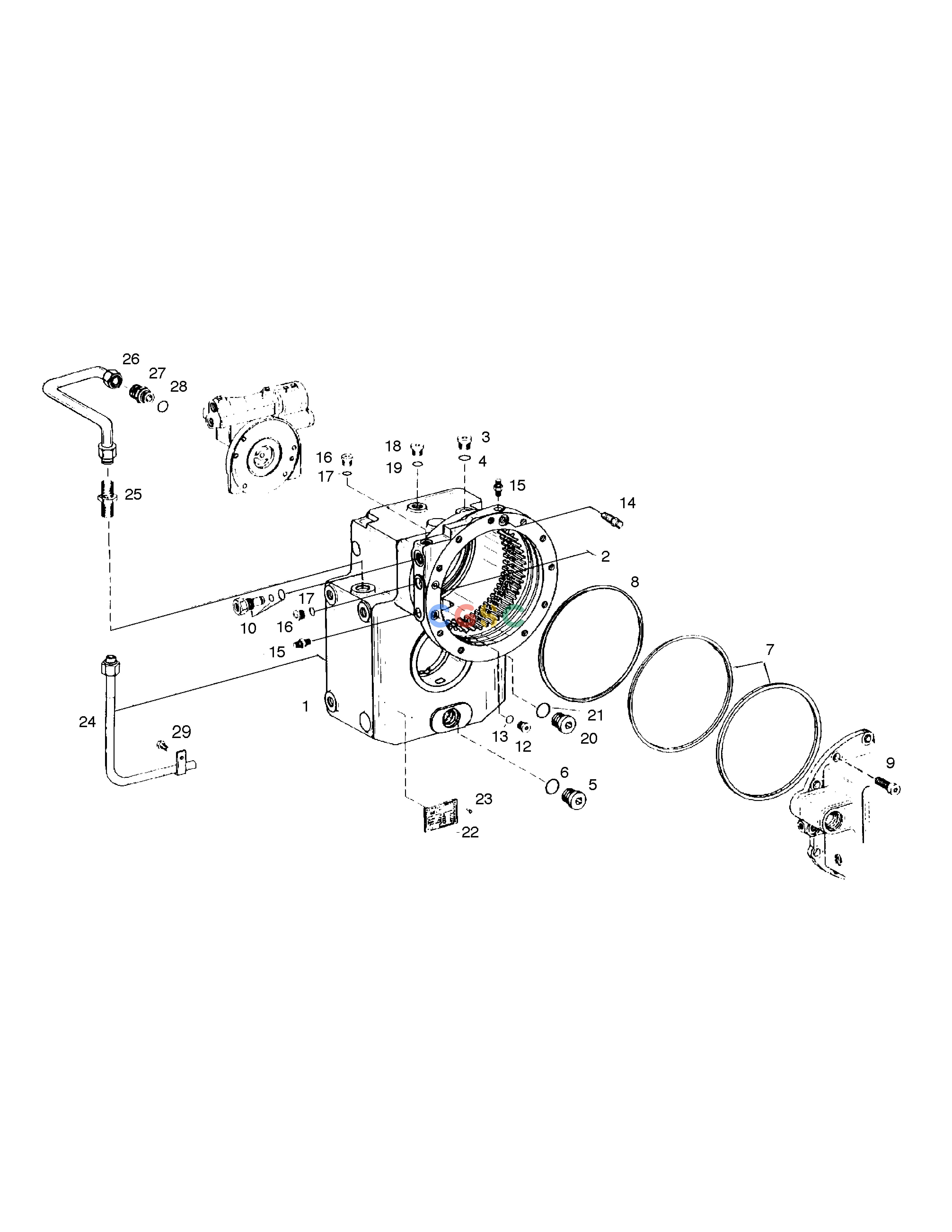 斗山零件查询HOUSING-TRANSMISSION SOLAR 185W-V Doosan parts catalog online