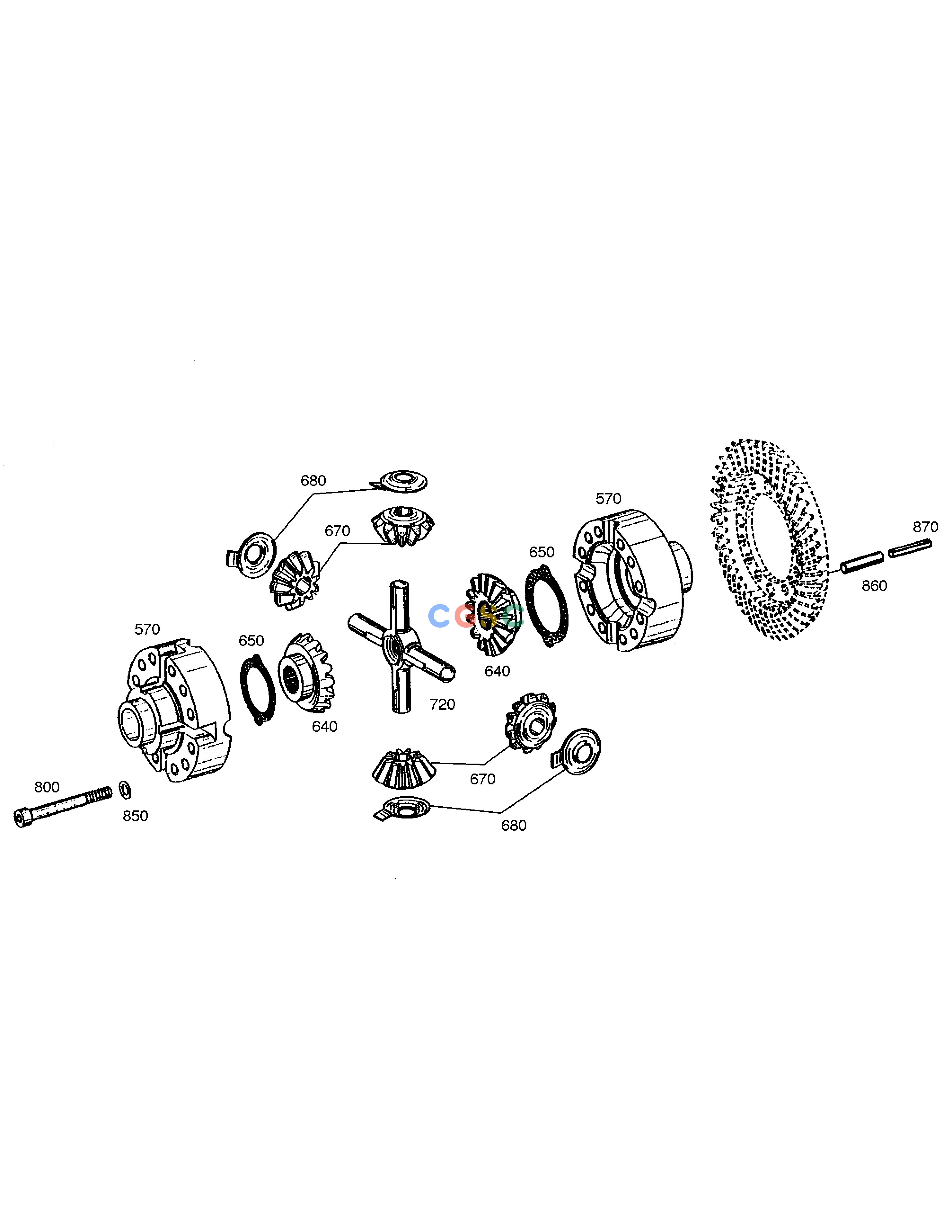 斗山零件查询DIFFERENTIAL-FRONT AXLE SOLAR 185W-V Doosan parts catalog online