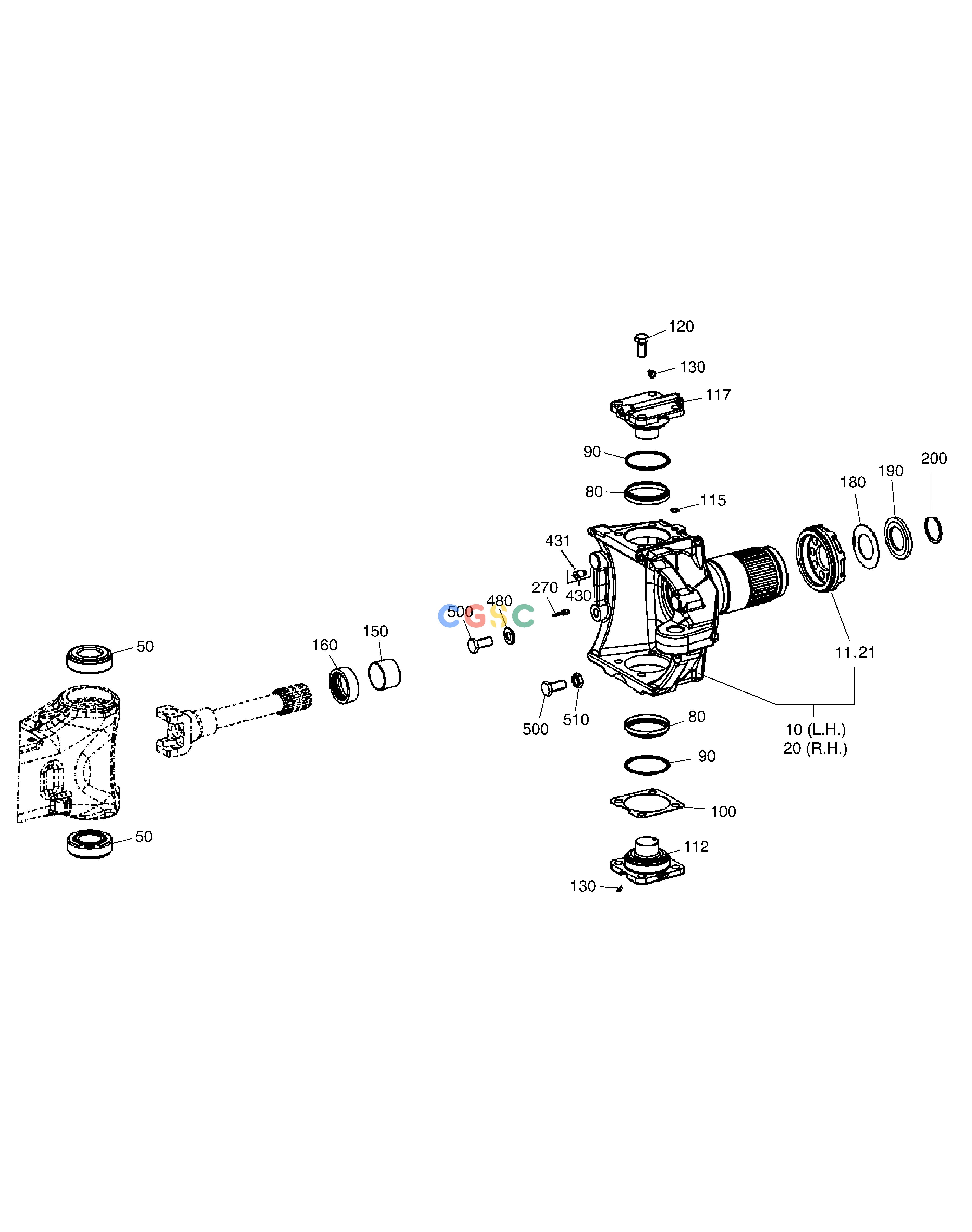 斗山零件查询JOINT HOUSING - FRONT AXLE SOLAR 185W-V Doosan parts catalog online