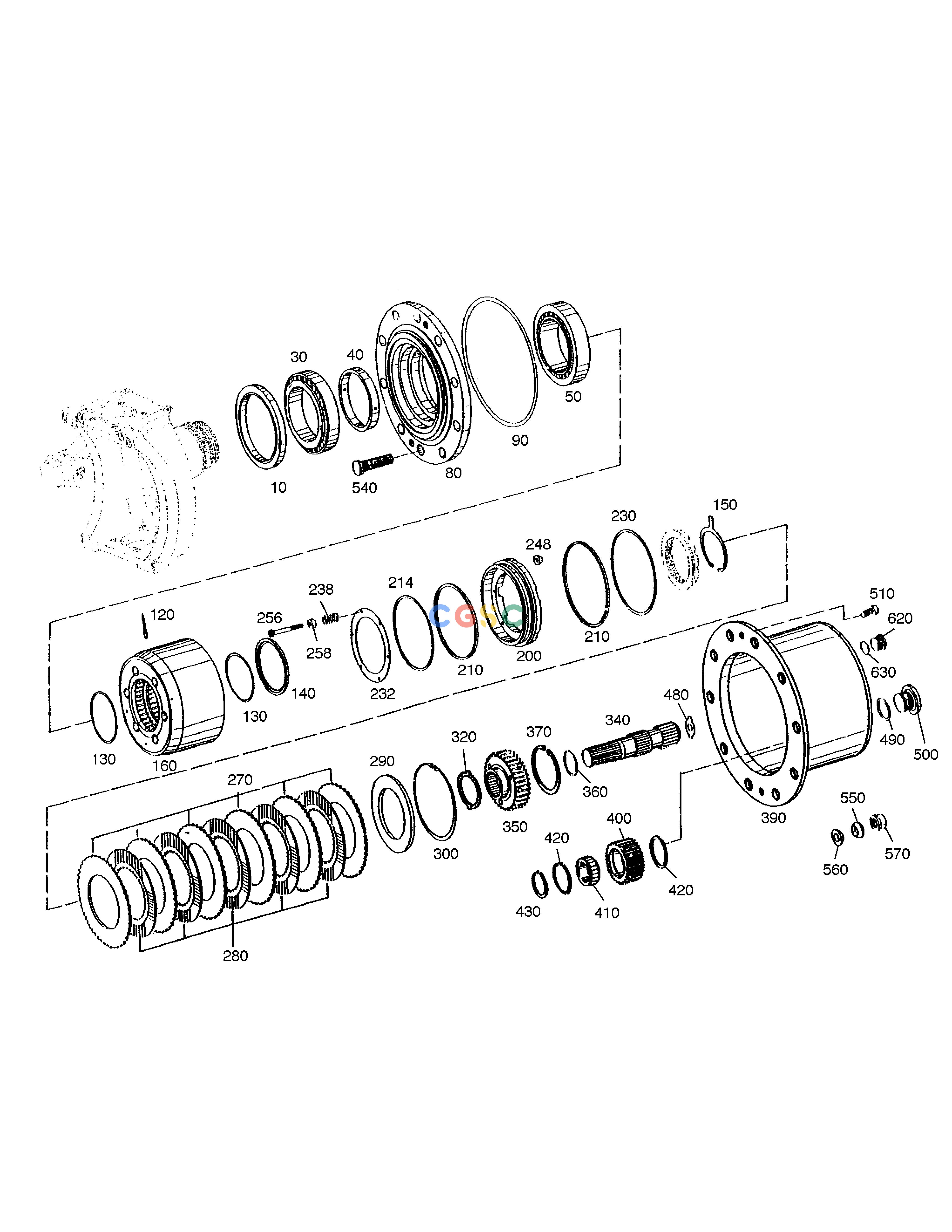斗山零件查询OUTPUT-FRONT AXLE SOLAR 185W-V Doosan parts catalog online