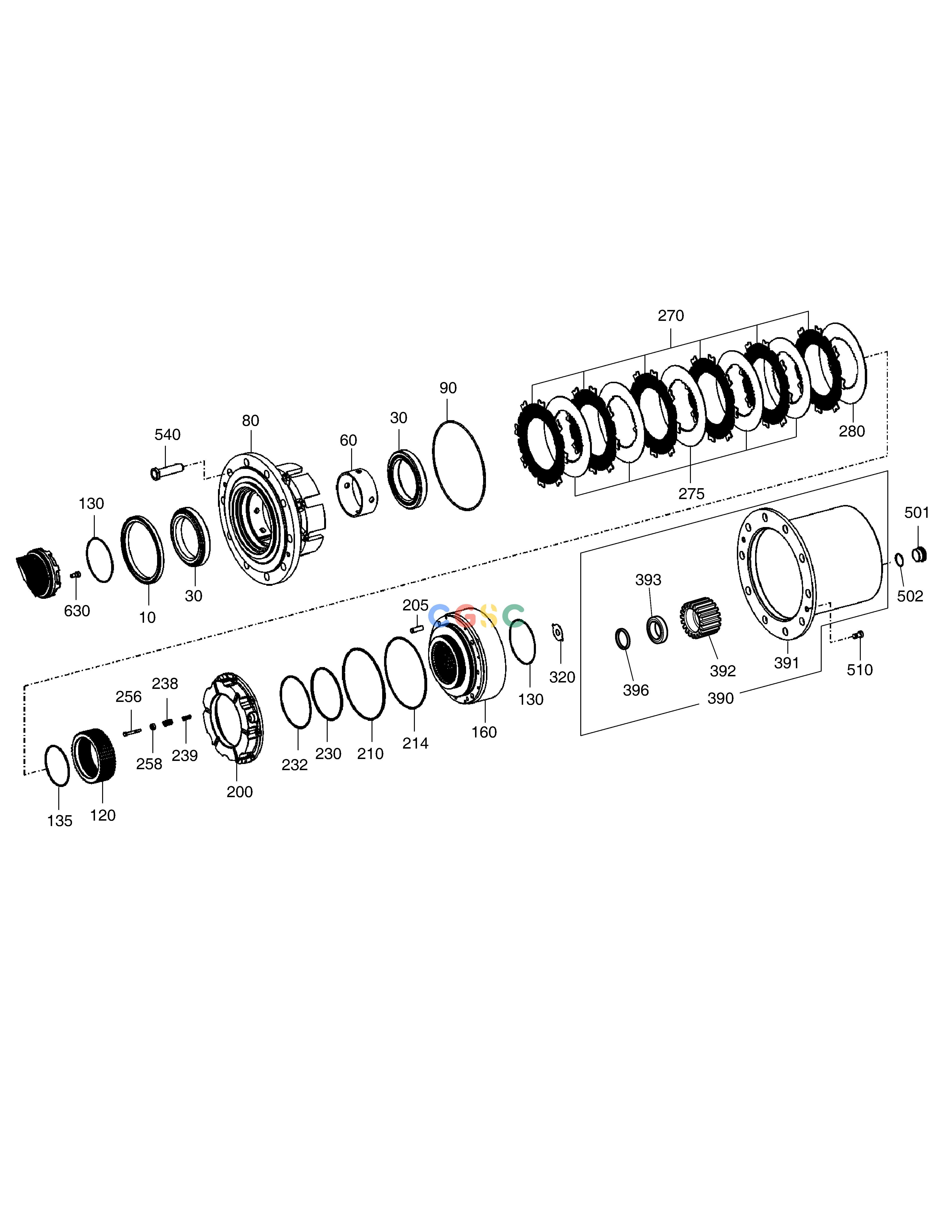 斗山零件查询OUTPUT - FRONT AXLE SOLAR 185W-V Doosan parts catalog online