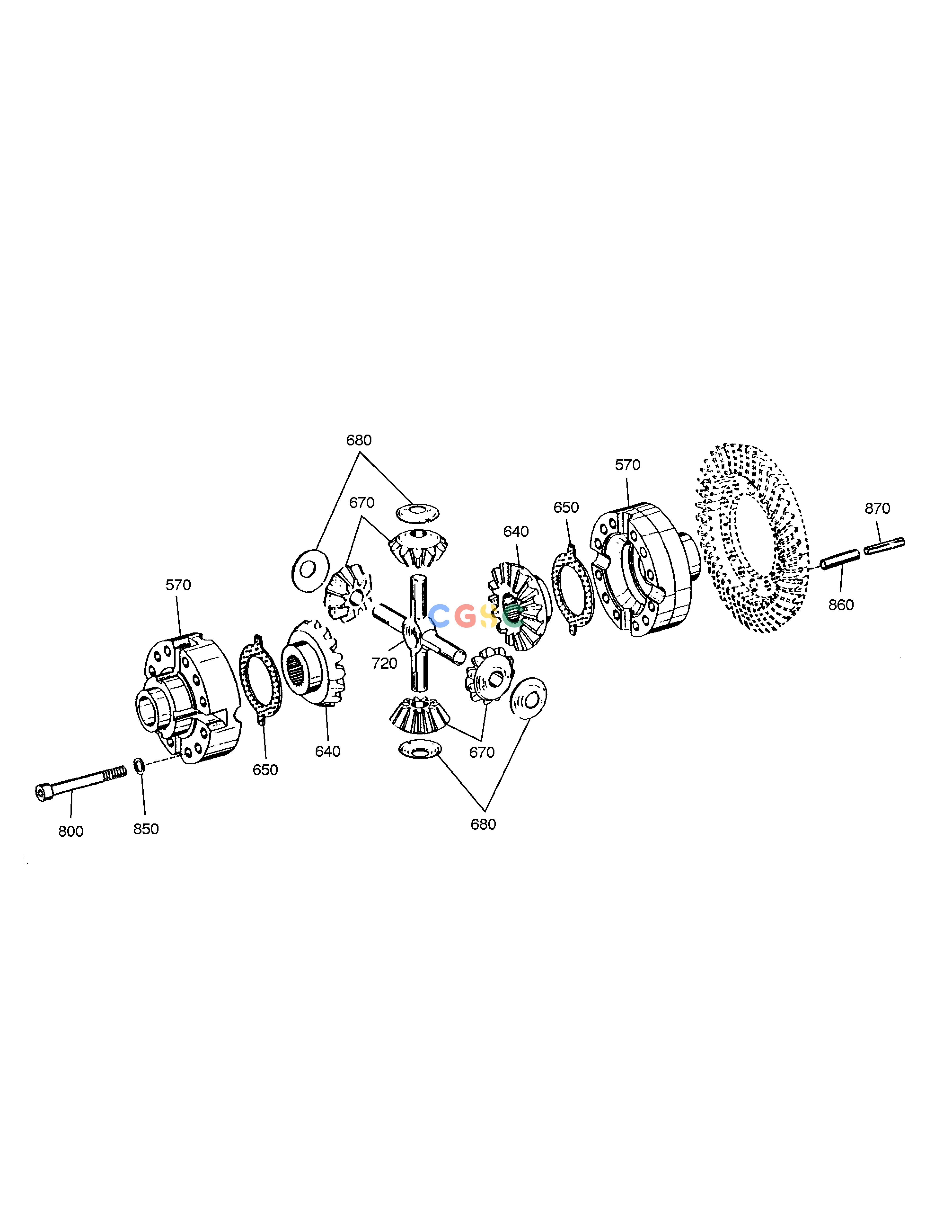 斗山零件查询DIFFERENTIAL-REAR AXLE SOLAR 185W-V Doosan parts catalog online