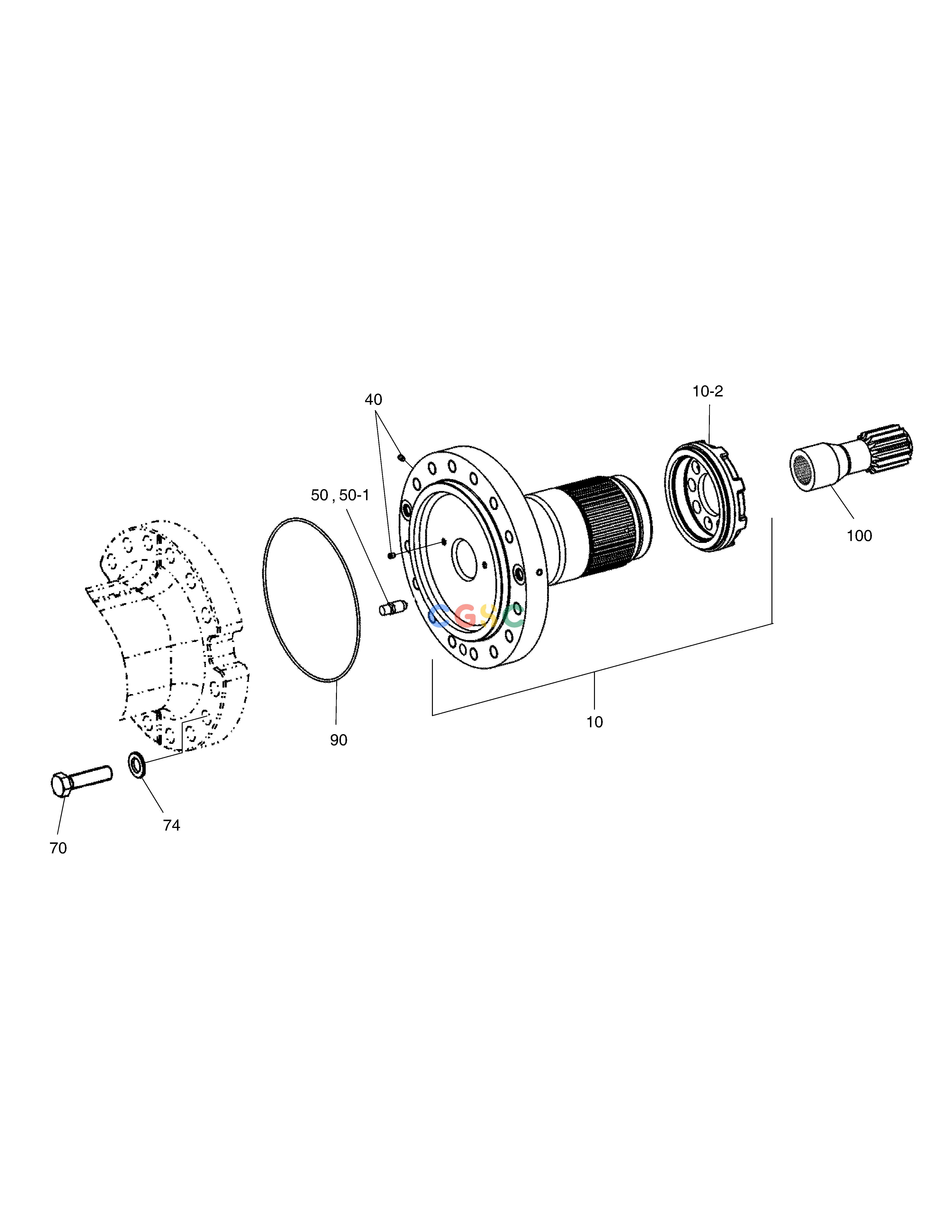斗山零件查询HUB CARRIER - REAR AXLE SOLAR 185W-V Doosan parts catalog online
