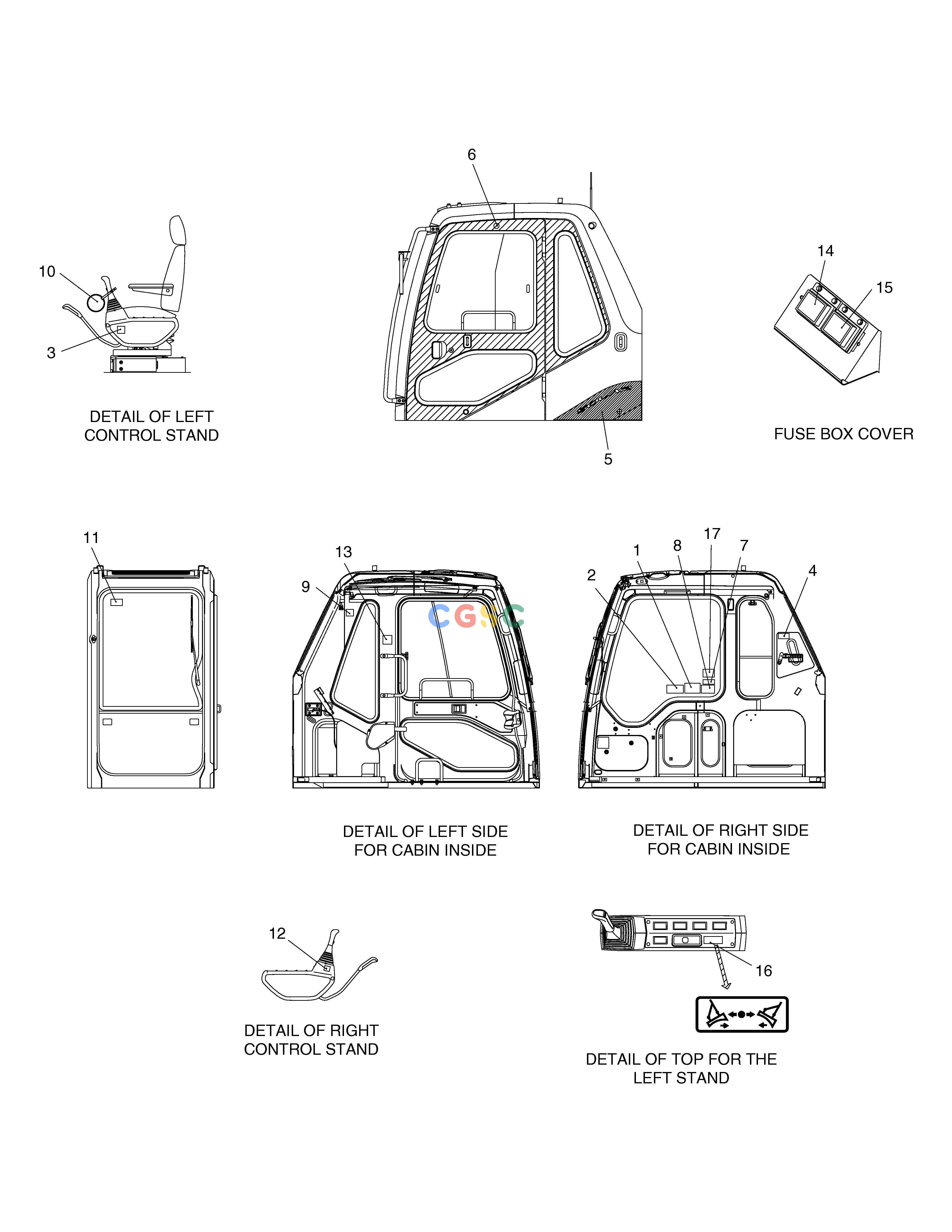 斗山零件查询CABIN NAME PLATE SOLAR 185W-V Doosan parts catalog online