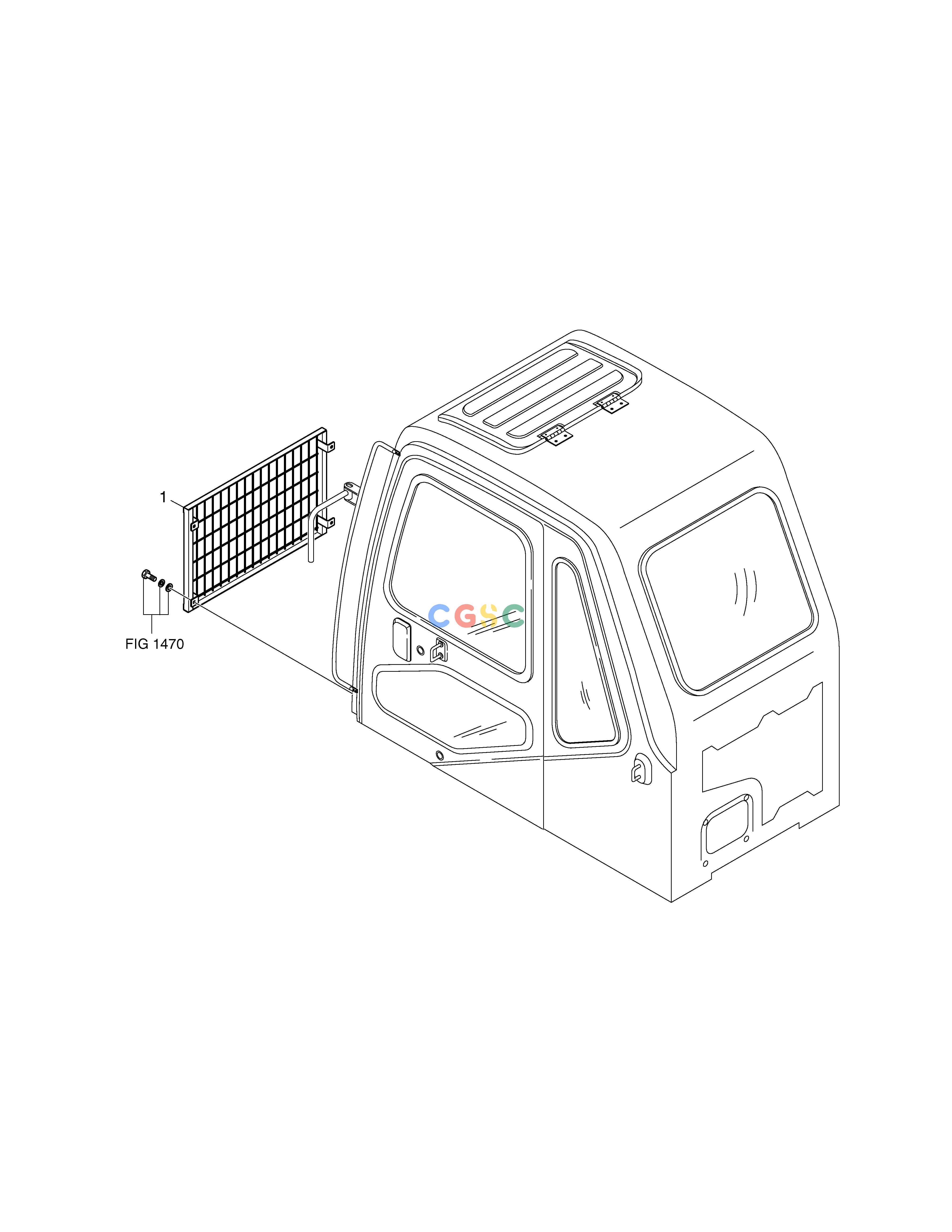 斗山零件查询CABIN LOW GUARD SOLAR 185W-V Doosan parts catalog online