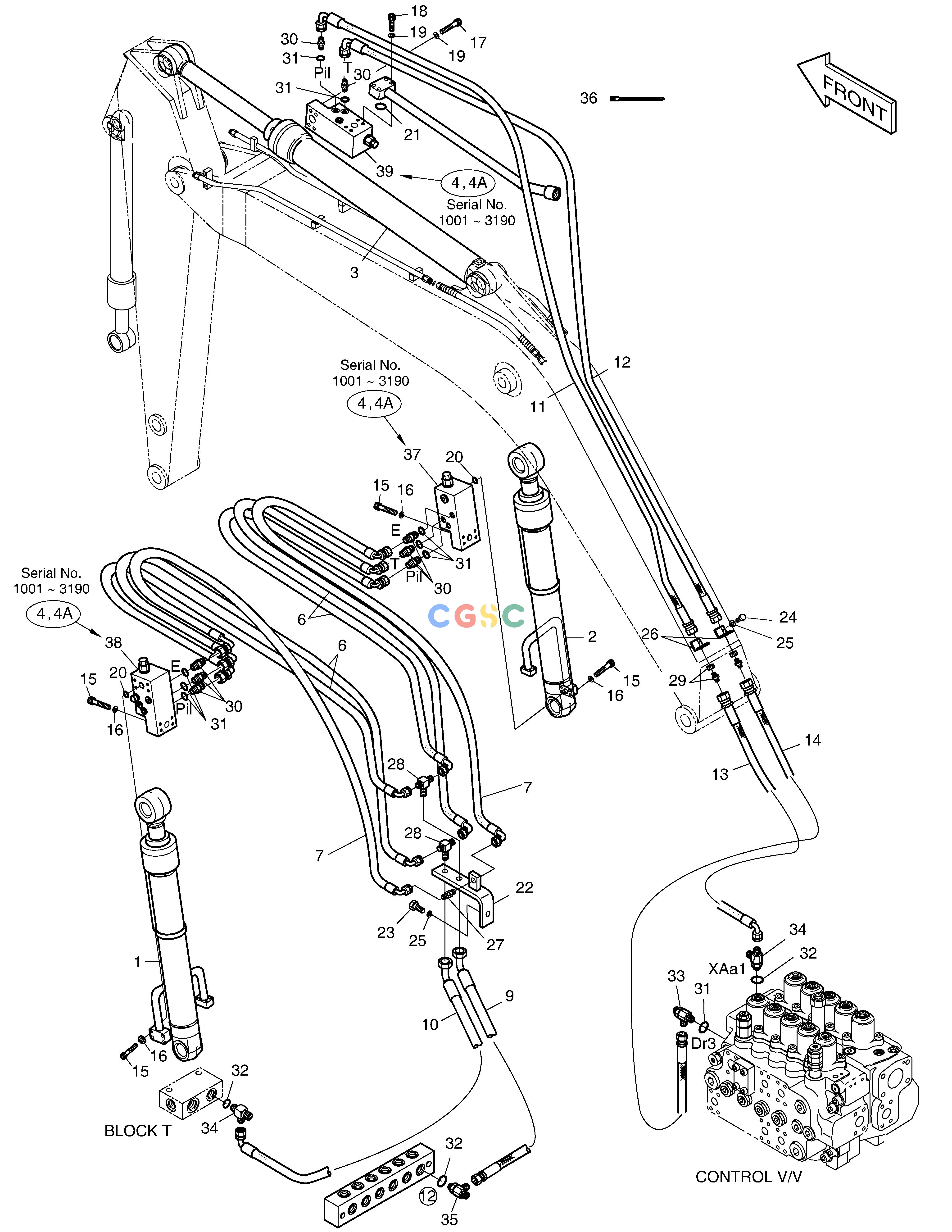 斗山零件查询LOCK VALVE PIPING SOLAR 185W-V Doosan parts catalog online