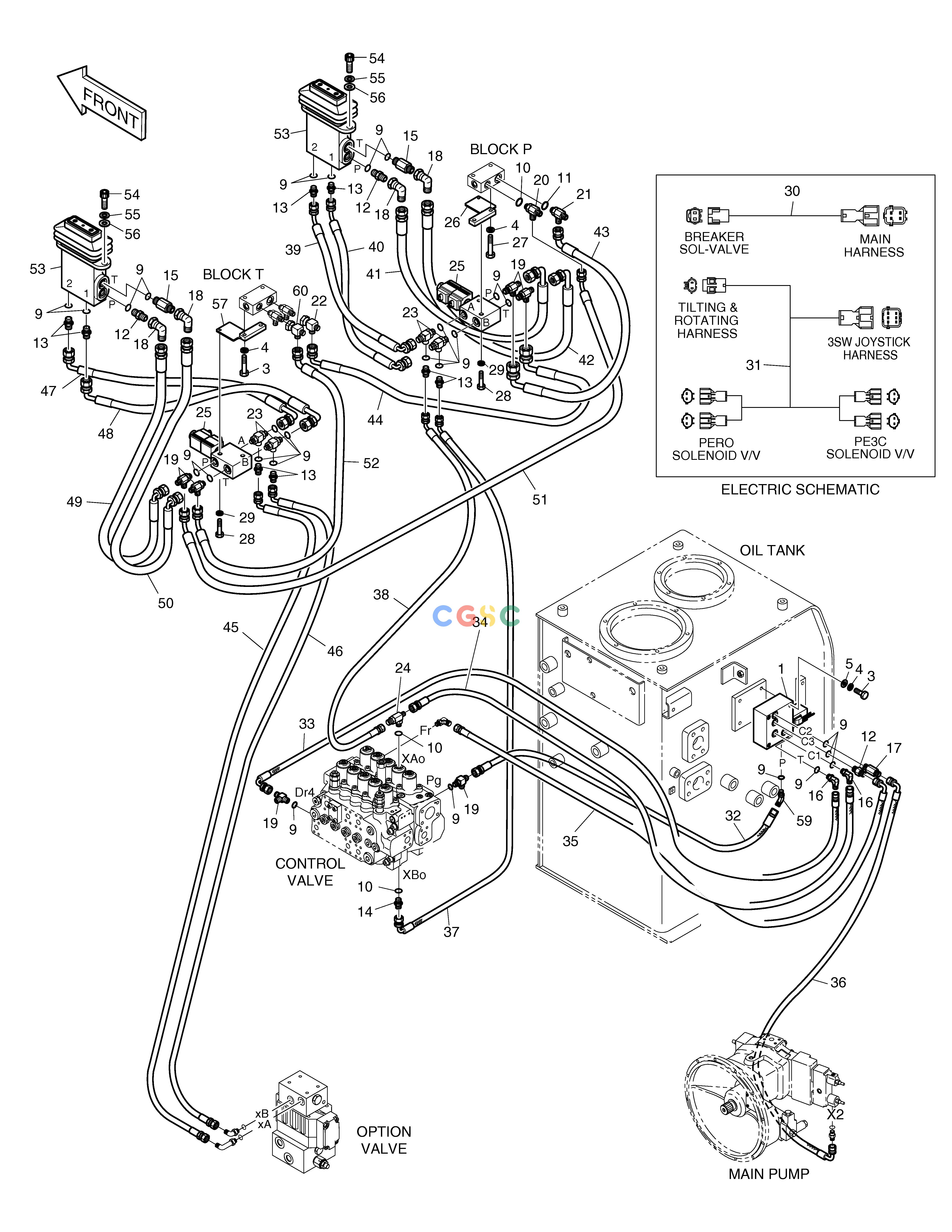 斗山零件查询PILOT PIPING-PE3C & PERO SOLAR 185W-V Doosan parts catalog online